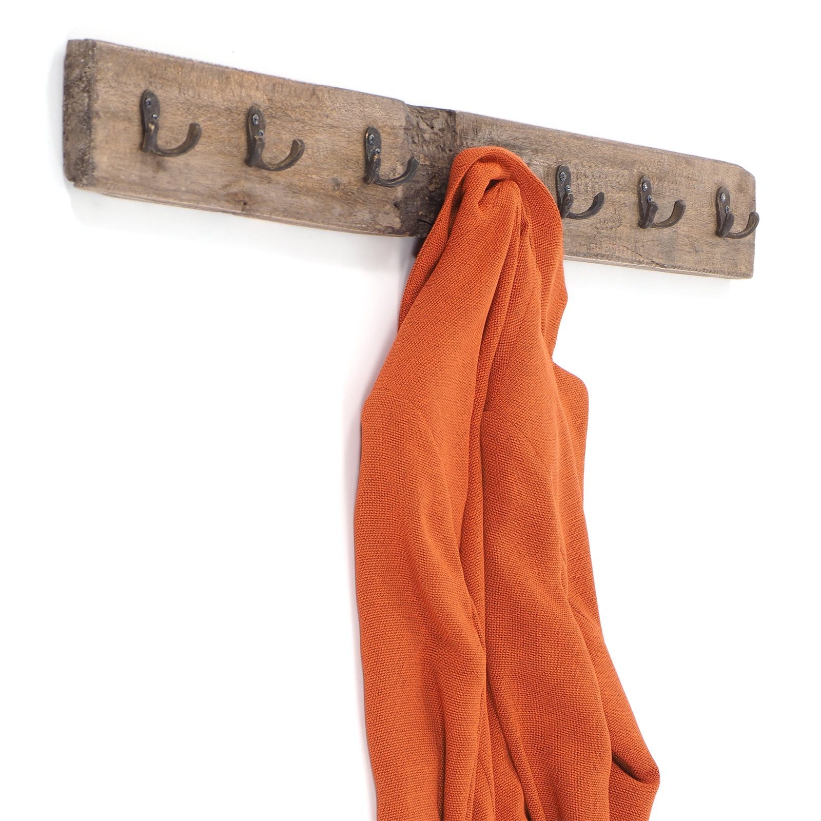 DESIGN DELIGHTS Wandgarderobe WANDGARDEROBE "CASA", 90cm, Altholz Hakenleiste, Garderobenleiste