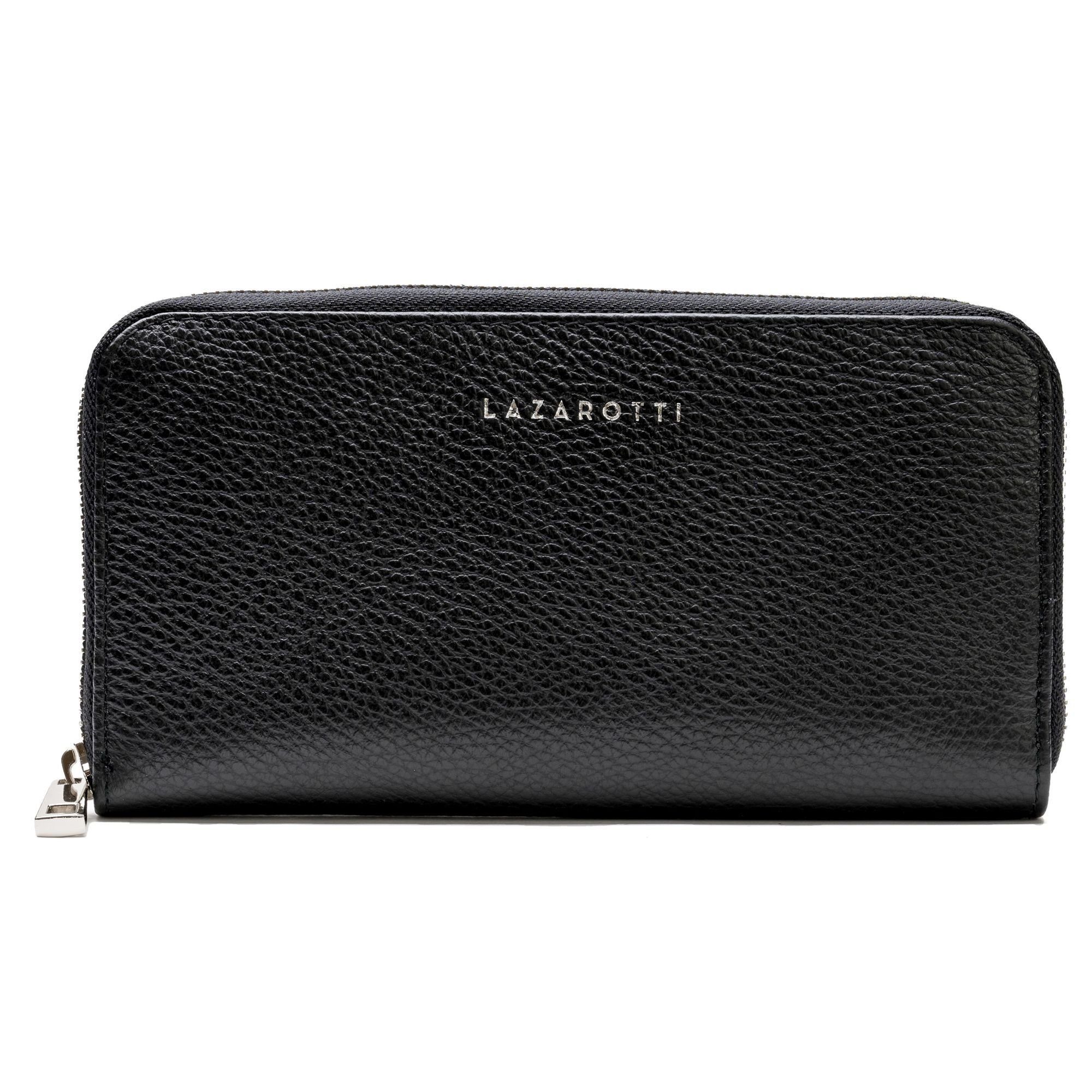 Lazarotti Geldbörse Milano Leather, Leder black