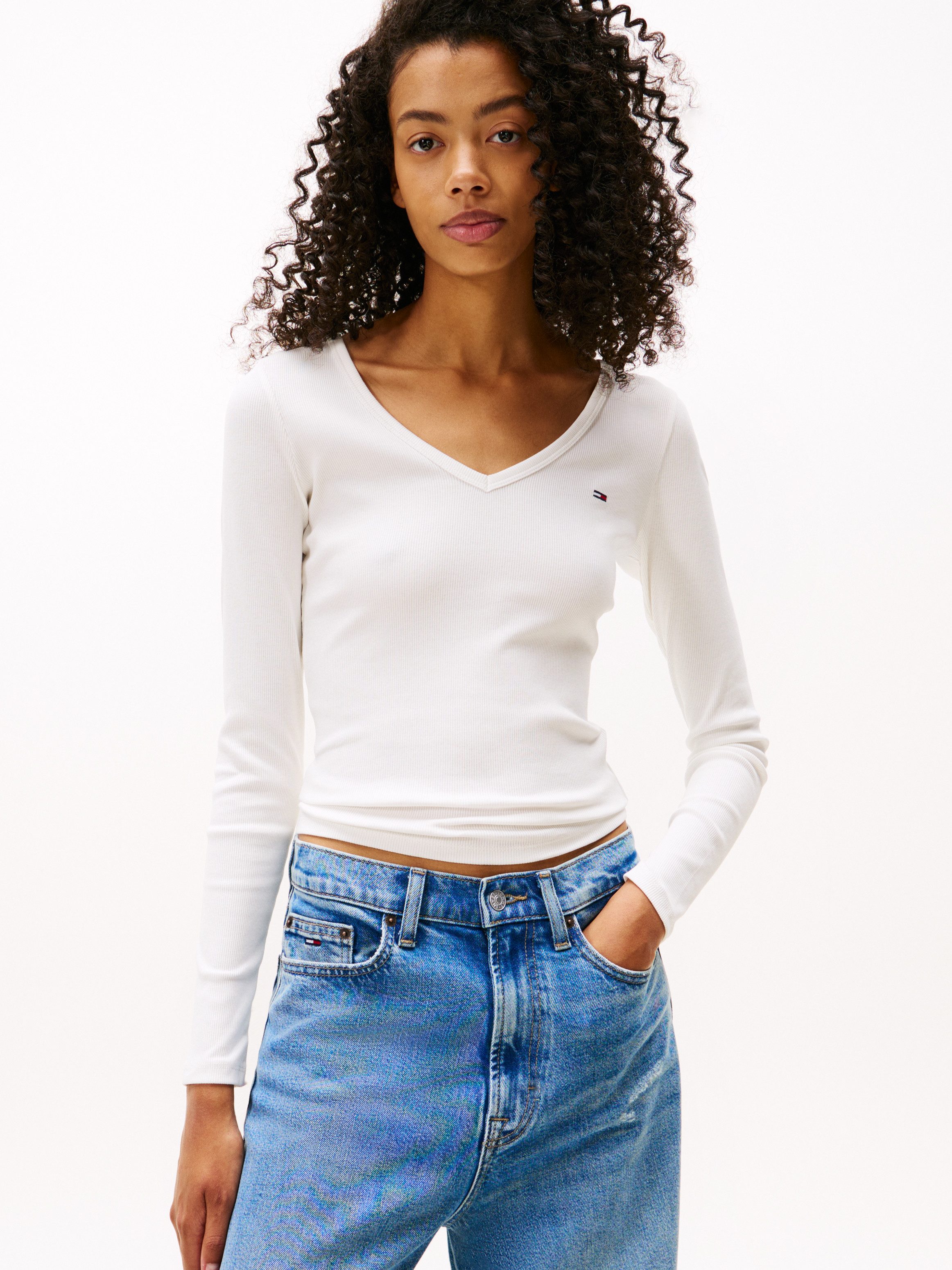 Tommy Jeans Langarmshirt TJW SLIM ESSENTIAL günstig online kaufen
