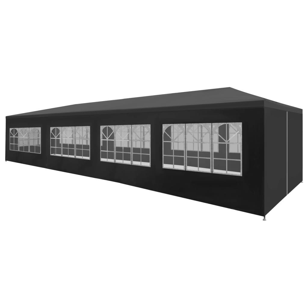 Pavillon anthrazit Pavillon Gartenzelt Partyzelt 3x12 m Anthrazit