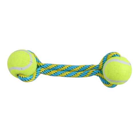 PETGARD Tier-Beschäftigungsspielzeug Hundespielzeug Ball mit Wurfseil, - Tennis Bouncer Toss - small