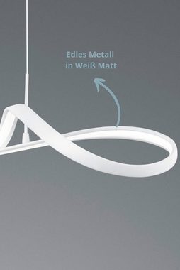 lightling LED Pendelleuchte Peggy, LED fest integriert, neutralweiß, moderne Pendellampe mit Elementen aus verchromten Metall