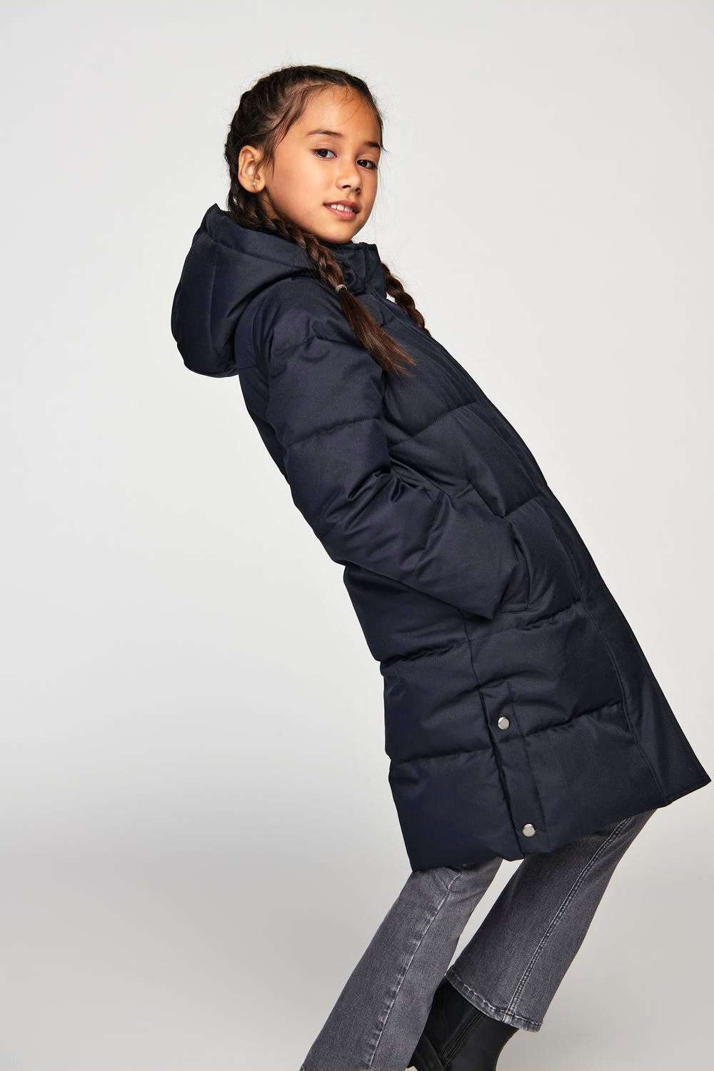KIDS ONLY Steppmantel KOGIRENE PUFFER COAT OTW NOOS mit seitlichen Druckknöpfen