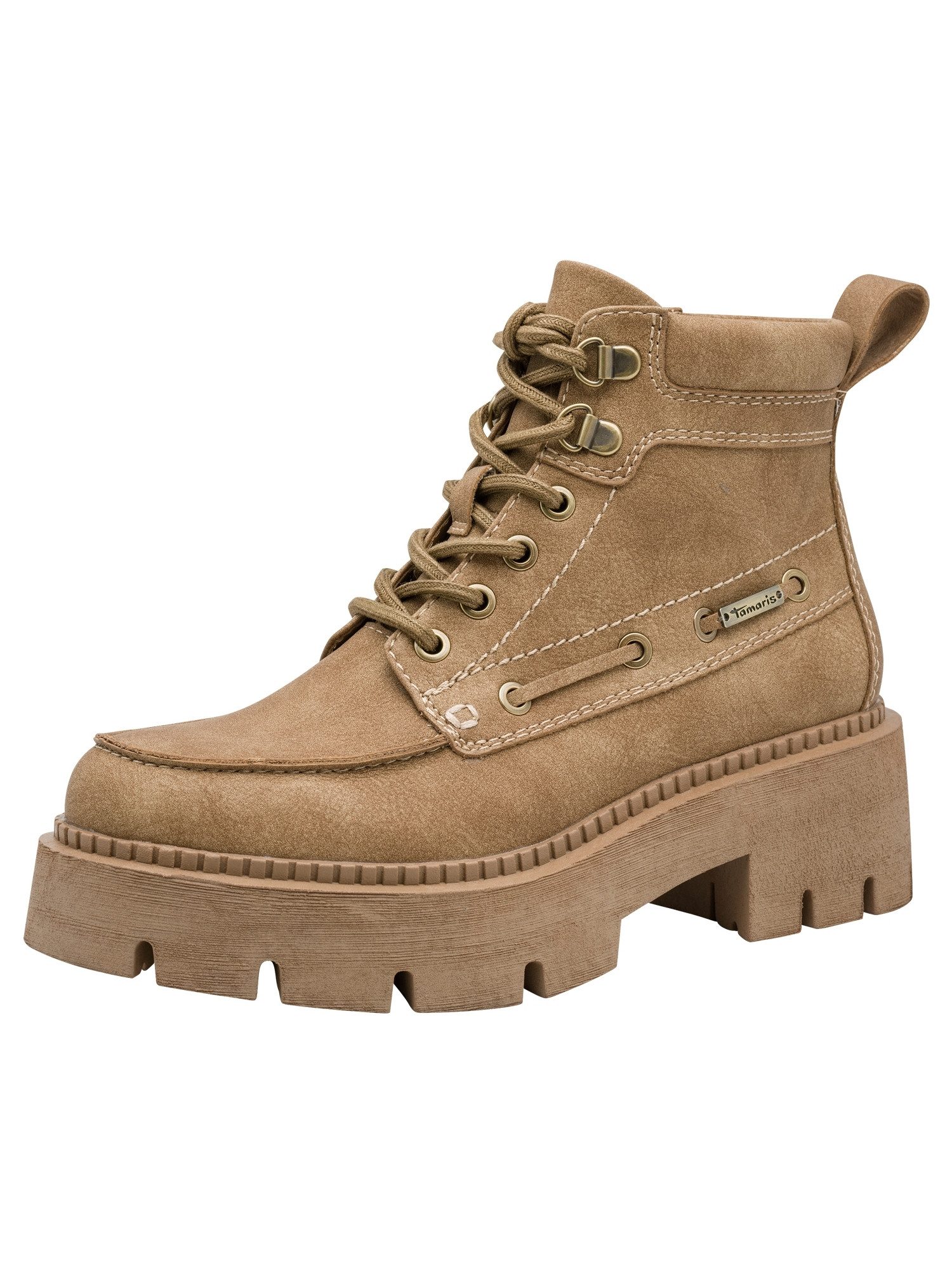 Tamaris TOUCH-IT mit Absatz kein Absatz 1-25211-47 Schnürstiefelette TOUCH-IT