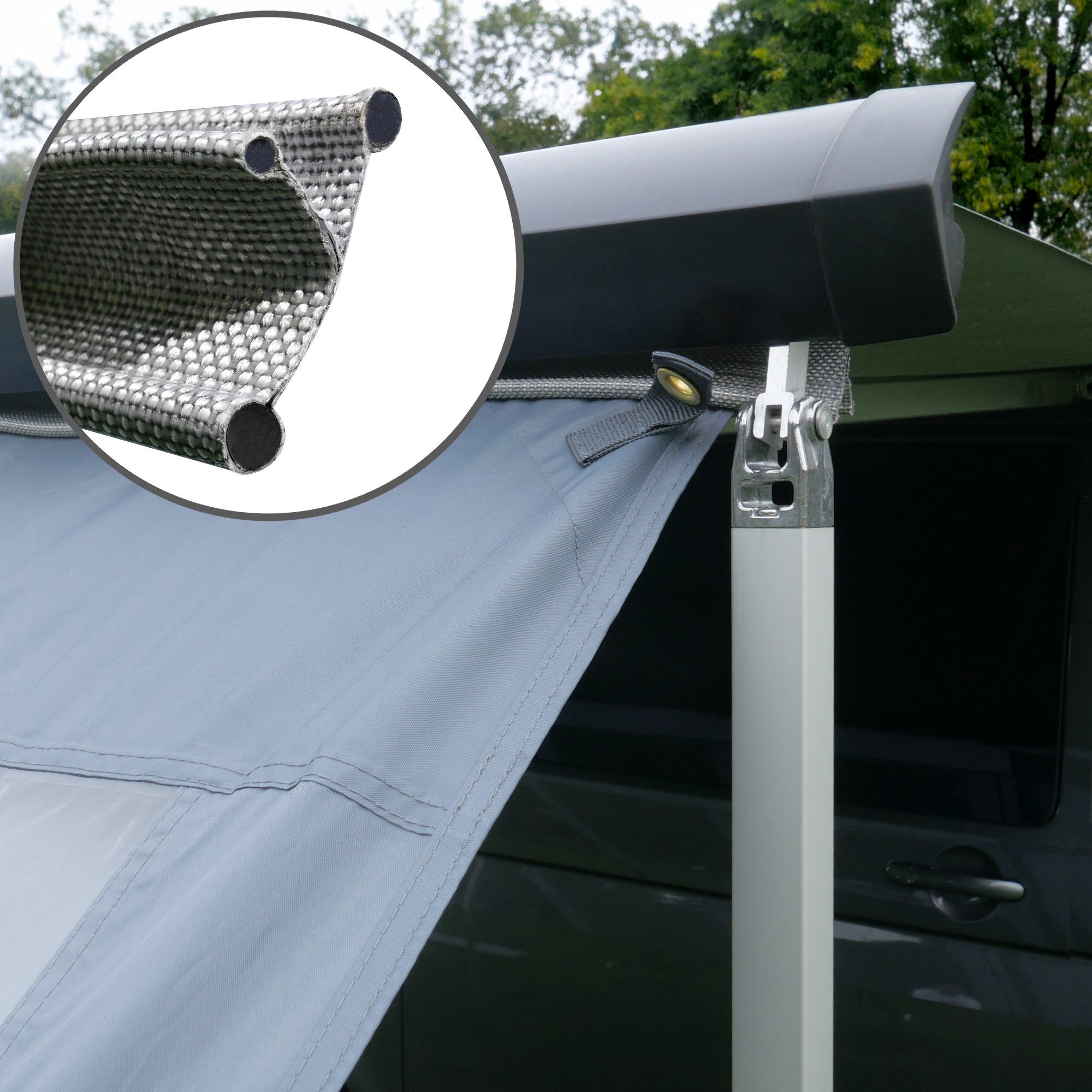 yourGEAR Vorzelt your GEAR Panorama Wall 2,4 x 2 m Vorderwand Sonne Wind Regen Schutz, Personen: 0 – Bild 5 von 5