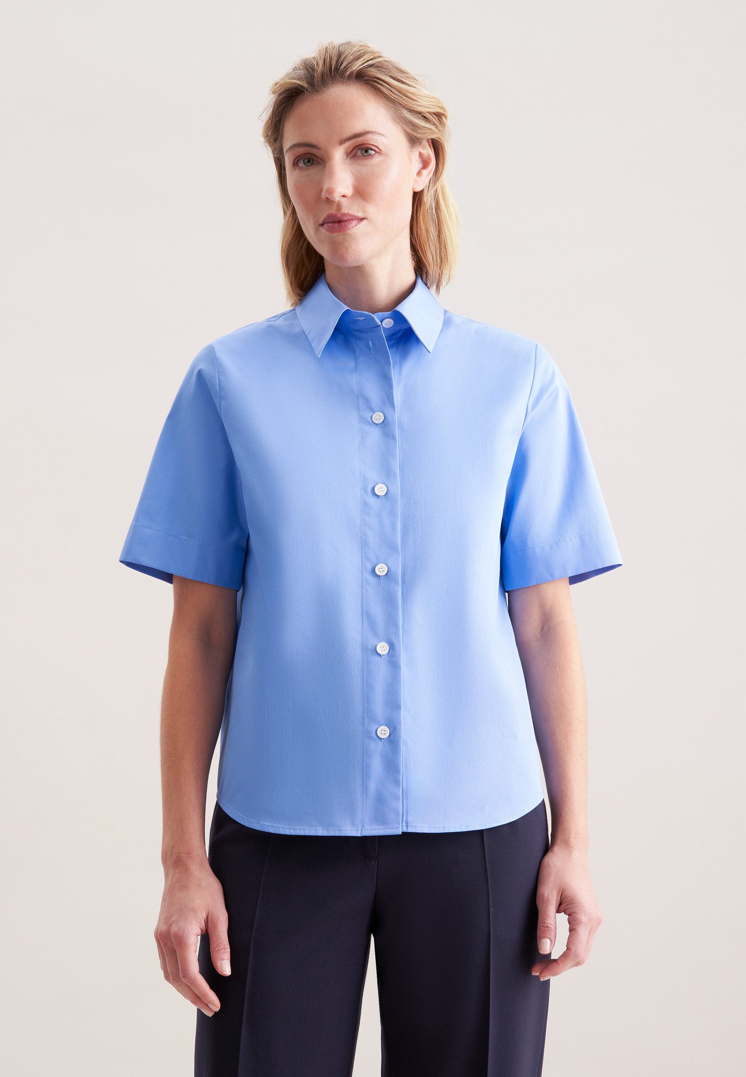 seidensticker Hemdbluse 1/2 Uni