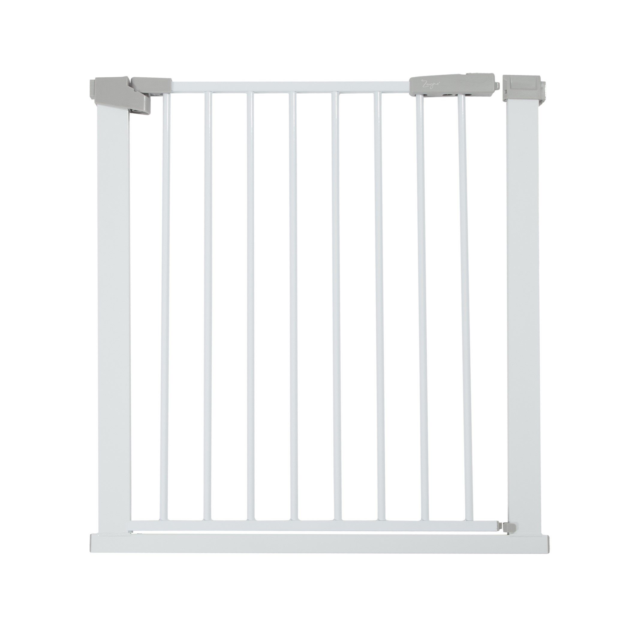 Zayno Türschutzgitter 76 bis 83 cm Weiß inkl. Türrahmenschonern (Set, 1 St., Inklusive 4 Türrahmenschonern), Variabler Einbau der Öffnung – Bild 2 von 4