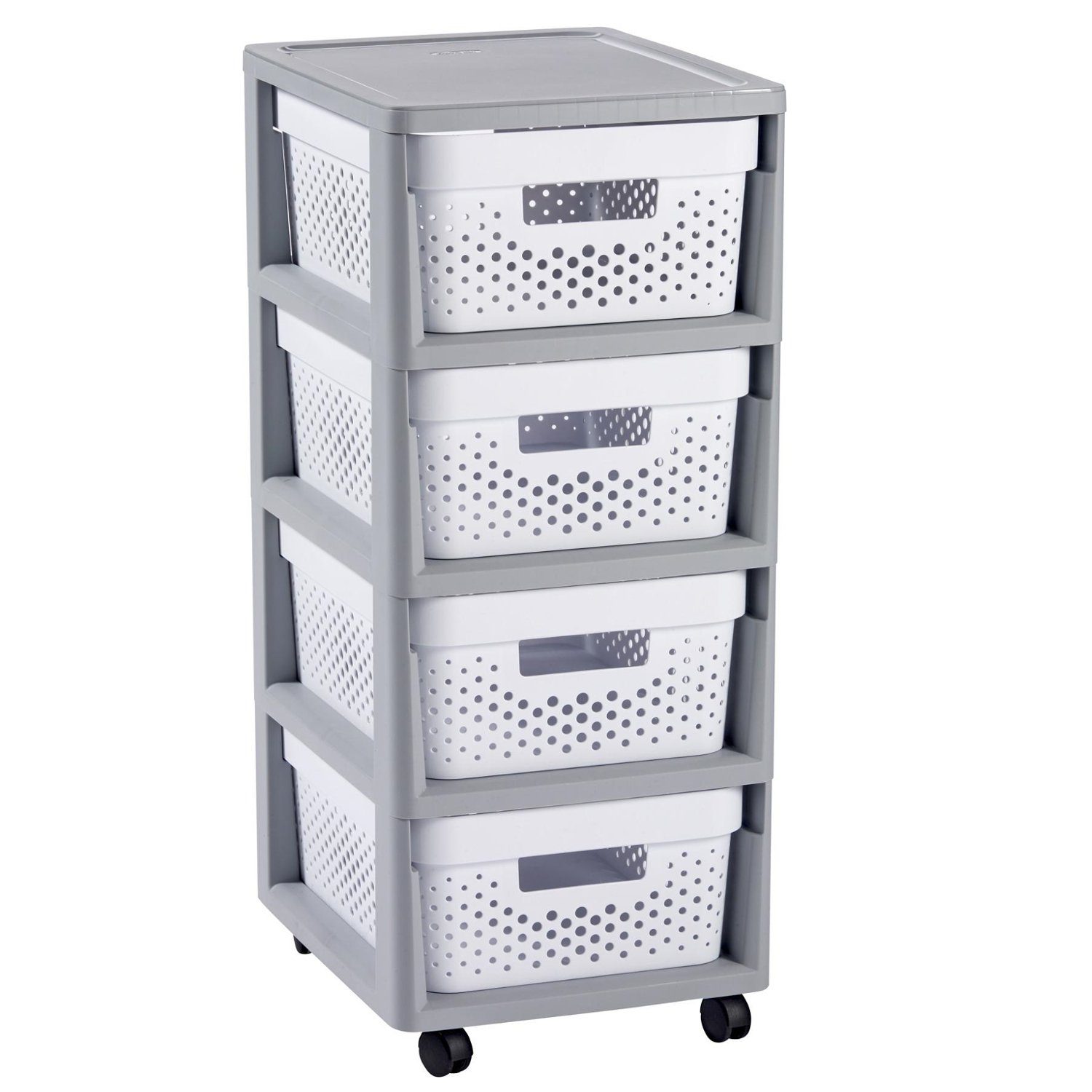 Curver Badregal, Aufbewahrungseinheit Schubladenwagen 4x11L Infinity günstig online kaufen