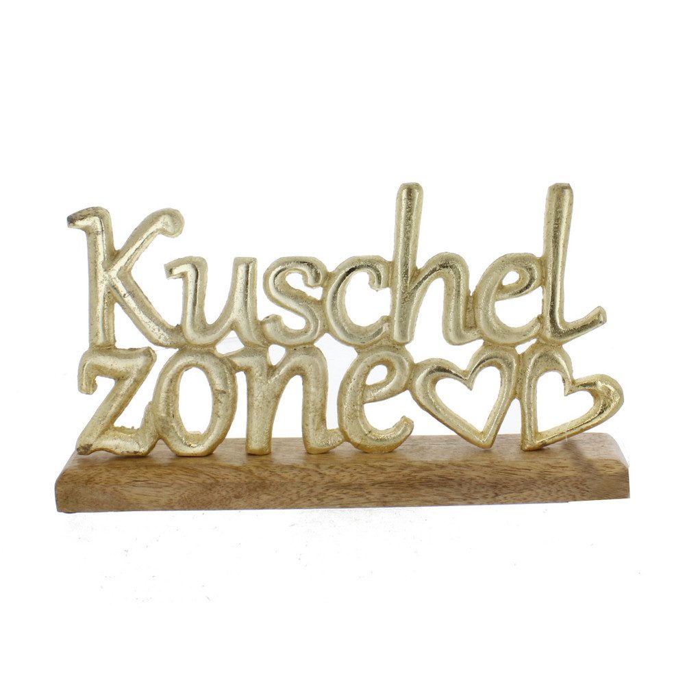 Dekofigur Schriftzug - Kuschelzone - ca. 30 x 5 x 18 cm