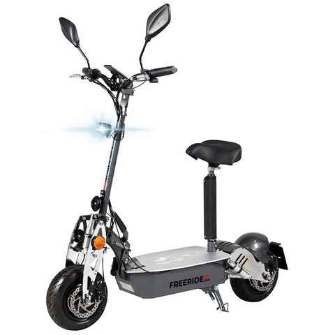 eFlux E-Scooter Freeride X2 Elektro Roller mit Straßenzulassung klappbar, 2500,00 W, 45,00 km/h, (1 tlg), Scooter - bis 55 km Reichweite - Lithium-Ionen Akku - Sitz