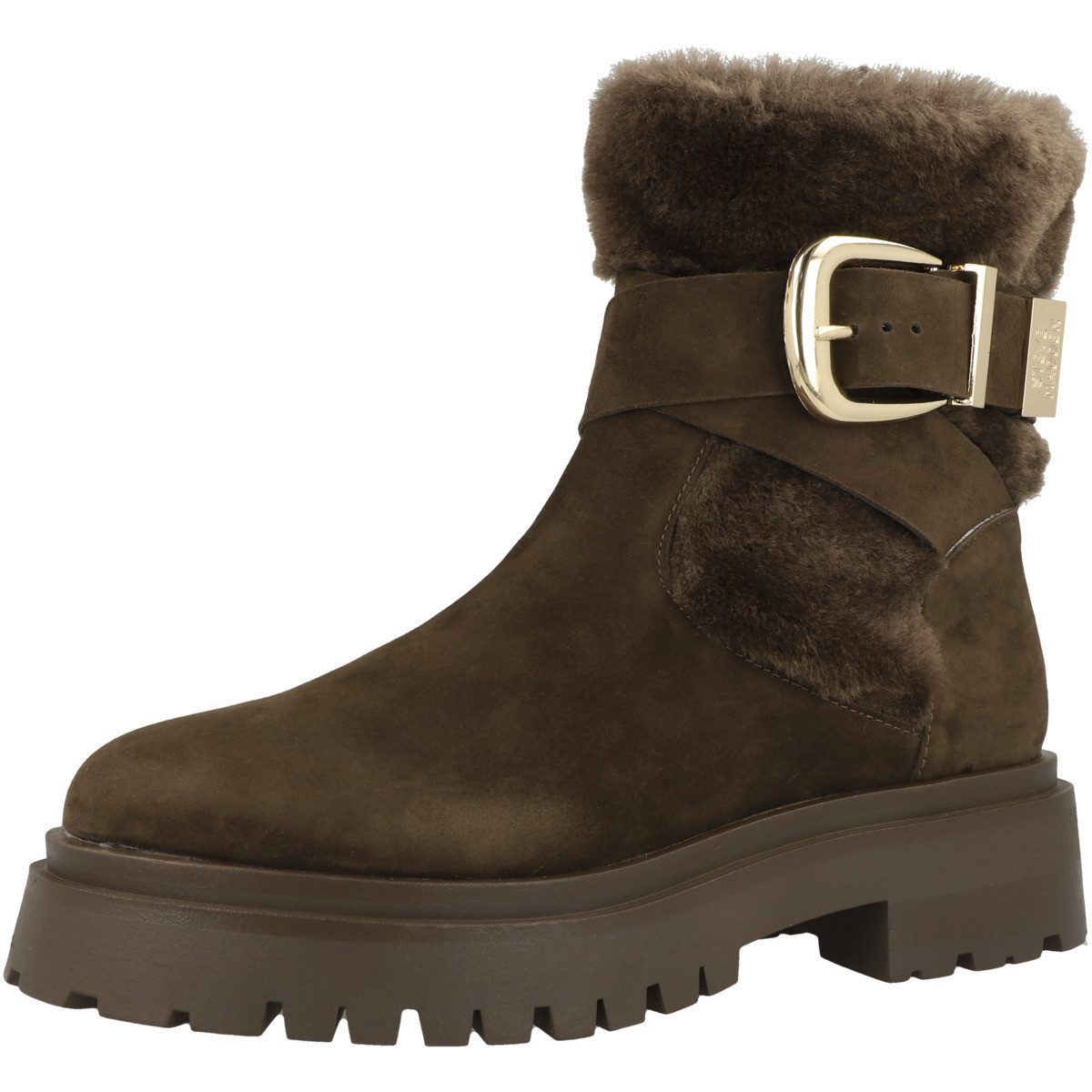 STEVE MADDEN Lodge Damen Winterboots Stiefeletten, Stiefel, Winterstiefel, Winterboots, Schneestiefel
