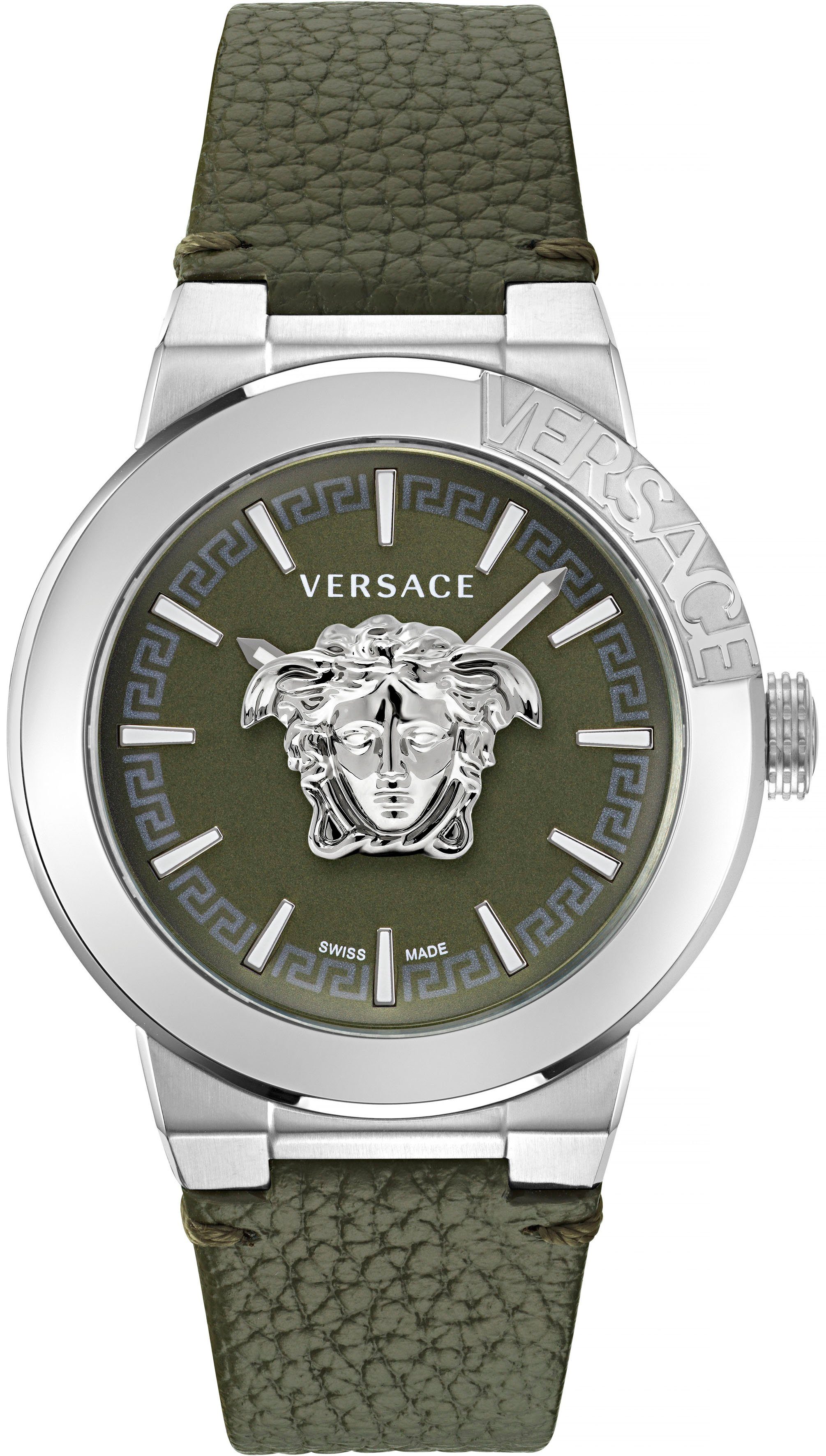 Versace Quarzuhr MEDUSA INFINITE GENT, VE7E00123, Armbanduhr, Herrenuhr, Swiss Made, Leuchtzeiger, Saphirglas, analog