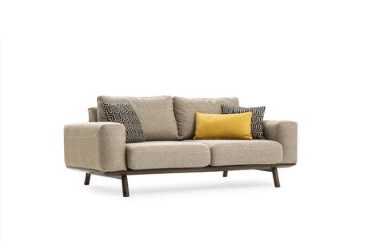 Möbel Polster Sofas Textil 2-Sitzer Design Sitzer Moderne JVmoebel Sofa Couch 2 Polster