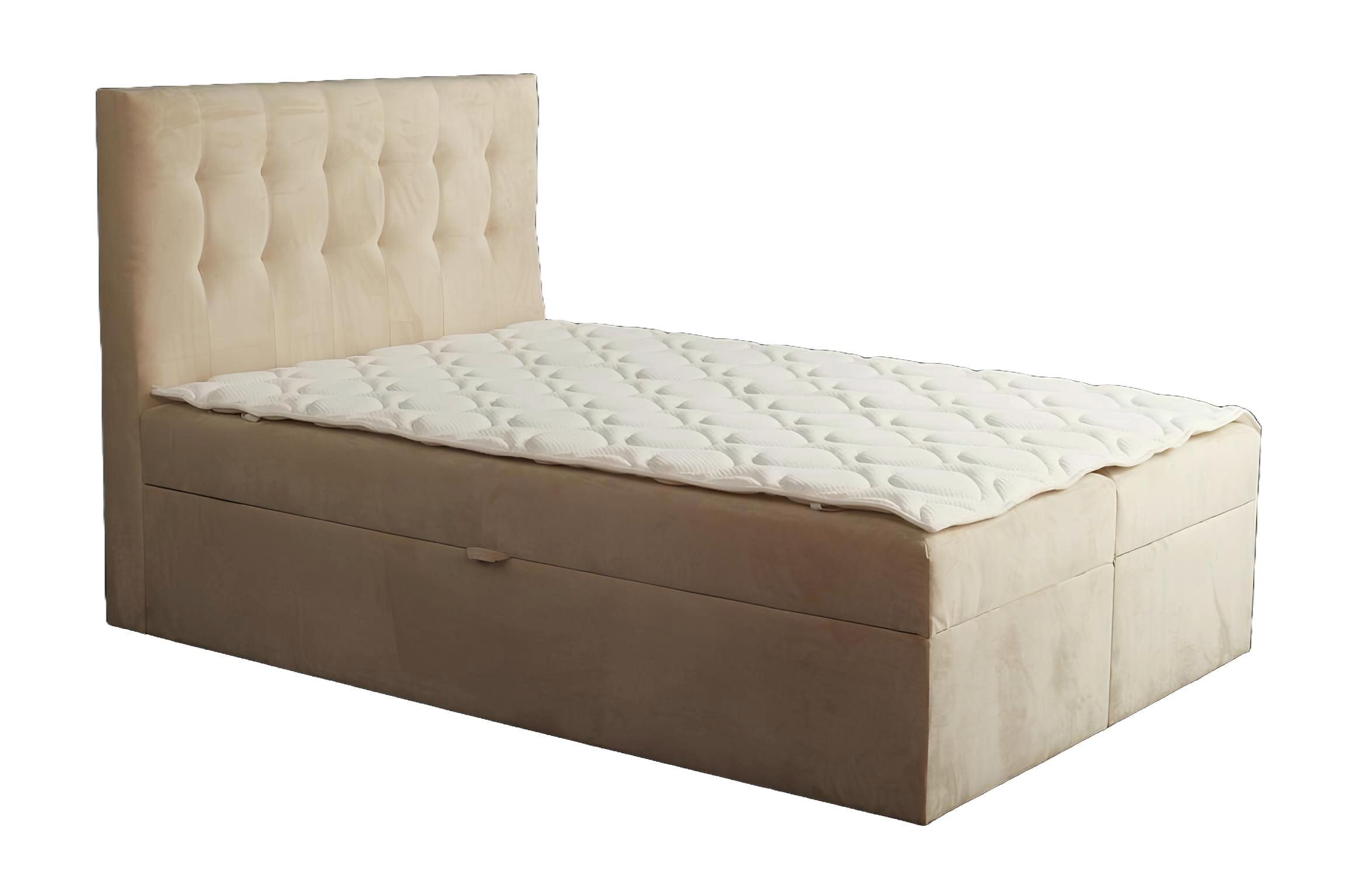 Xlmoebel Bett Beiges Schlafzimmerbett Chesterfield mit elegantem Design (Bett), Hergestellt in Europa