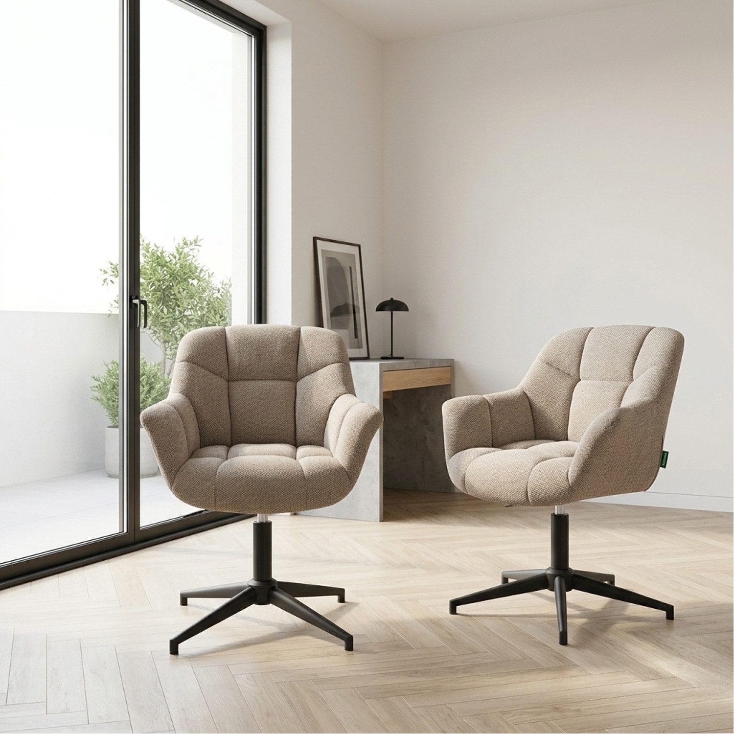 DUBI Möbel Polsterstuhl Mika-Luka, 2er-Set