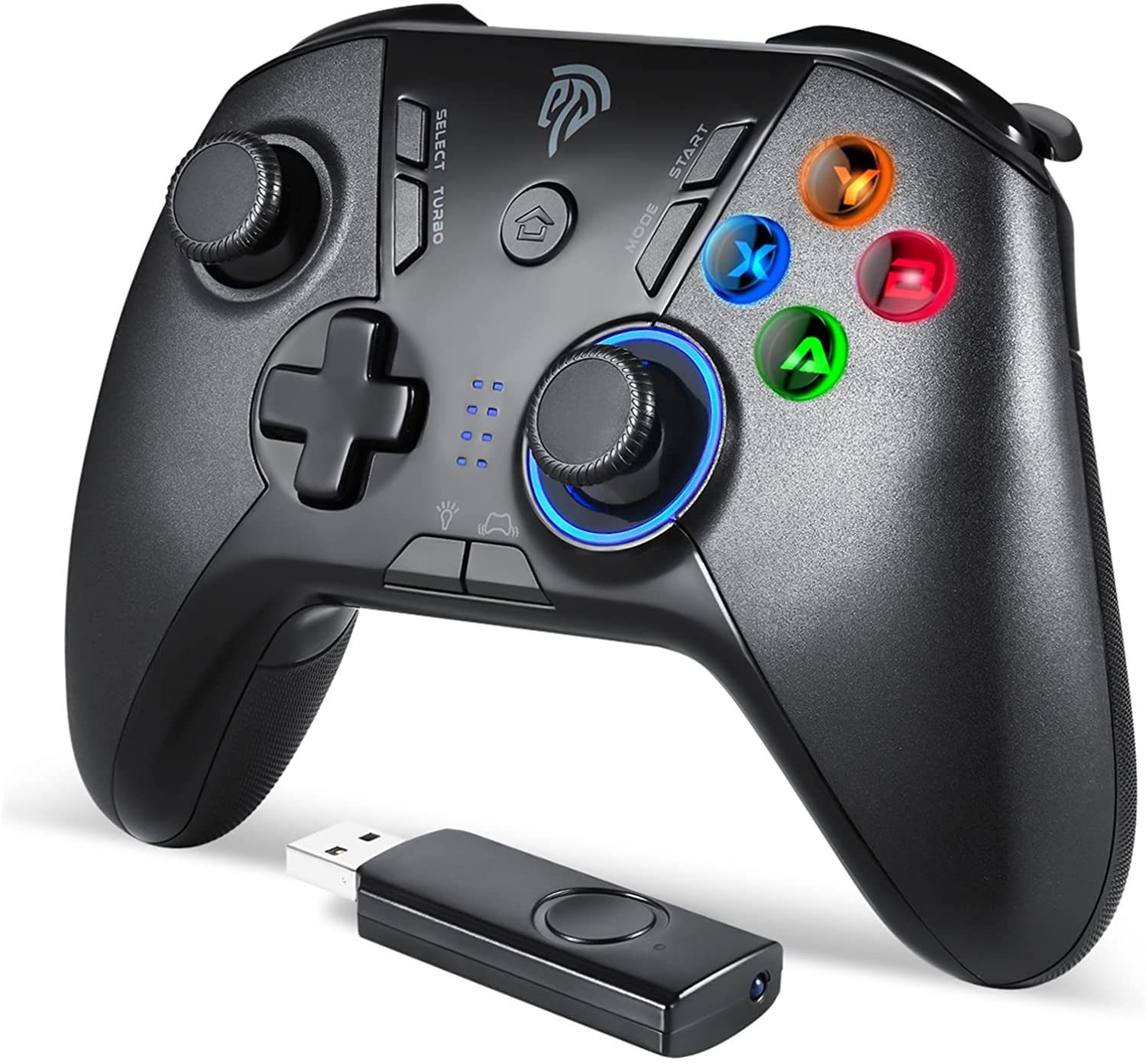EasySMX VG-C328 PS3 Gaming-Controller, 2.4G Wireless Gamepad Controller  (Dual Vibration, 8 Stunden Spielzeit für PS3 / PC / Android TV Box)
