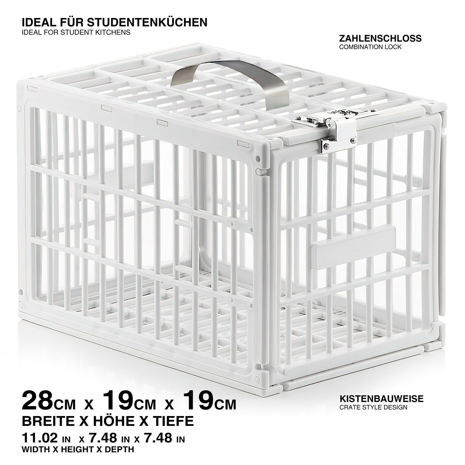 Goods+Gadgets Aufbewahrungssystem GOODS+GADGETS Kühlschrank Schlossbox – Sicherer Mini-Safe, (Fridge Locker), Kühlschrank Tresor-Box – Bild 2 von 5