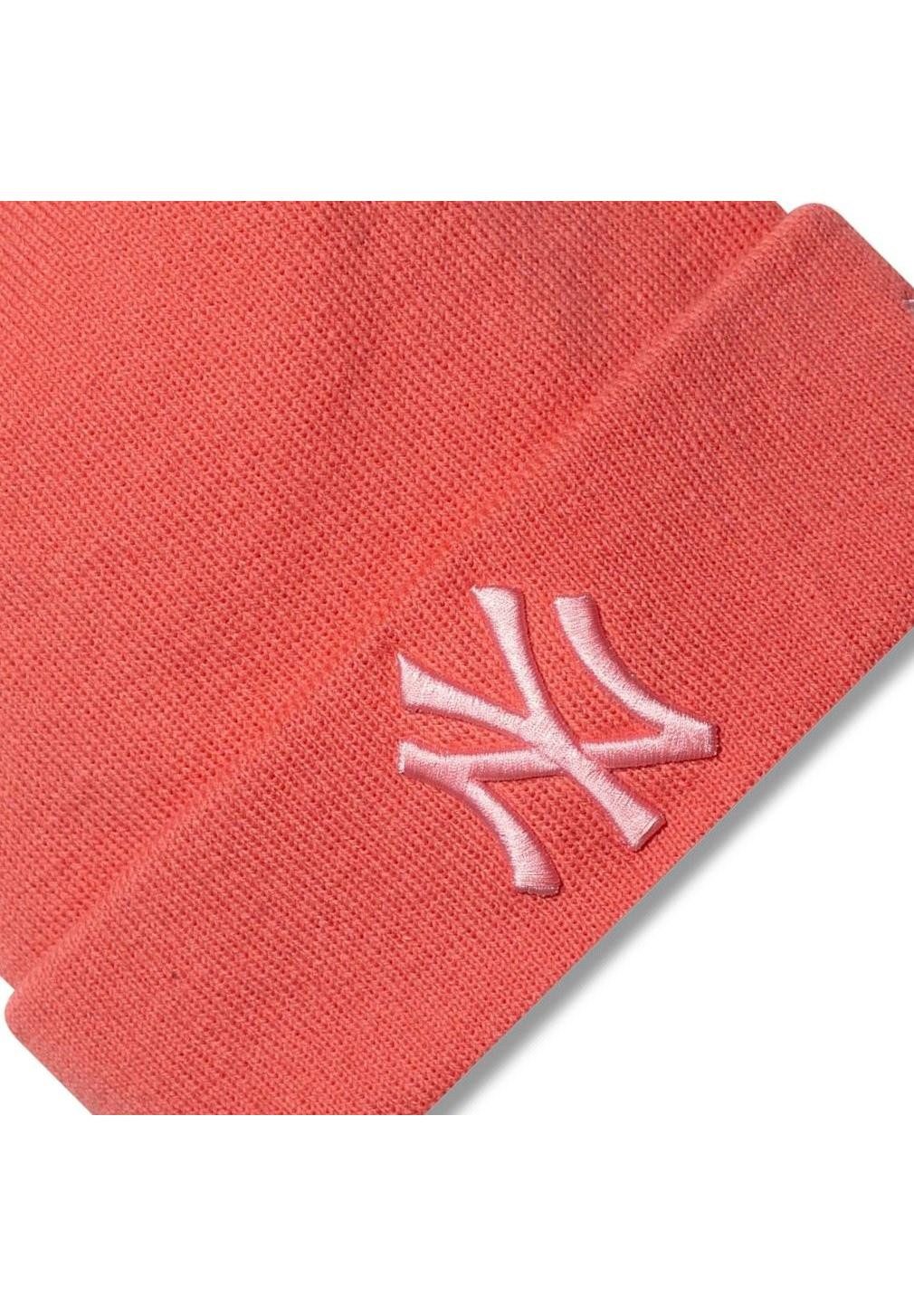 New Era Bommelmütze New York Yankees Women League Essential Beanie New Era MLB Korallenrot (1-St)