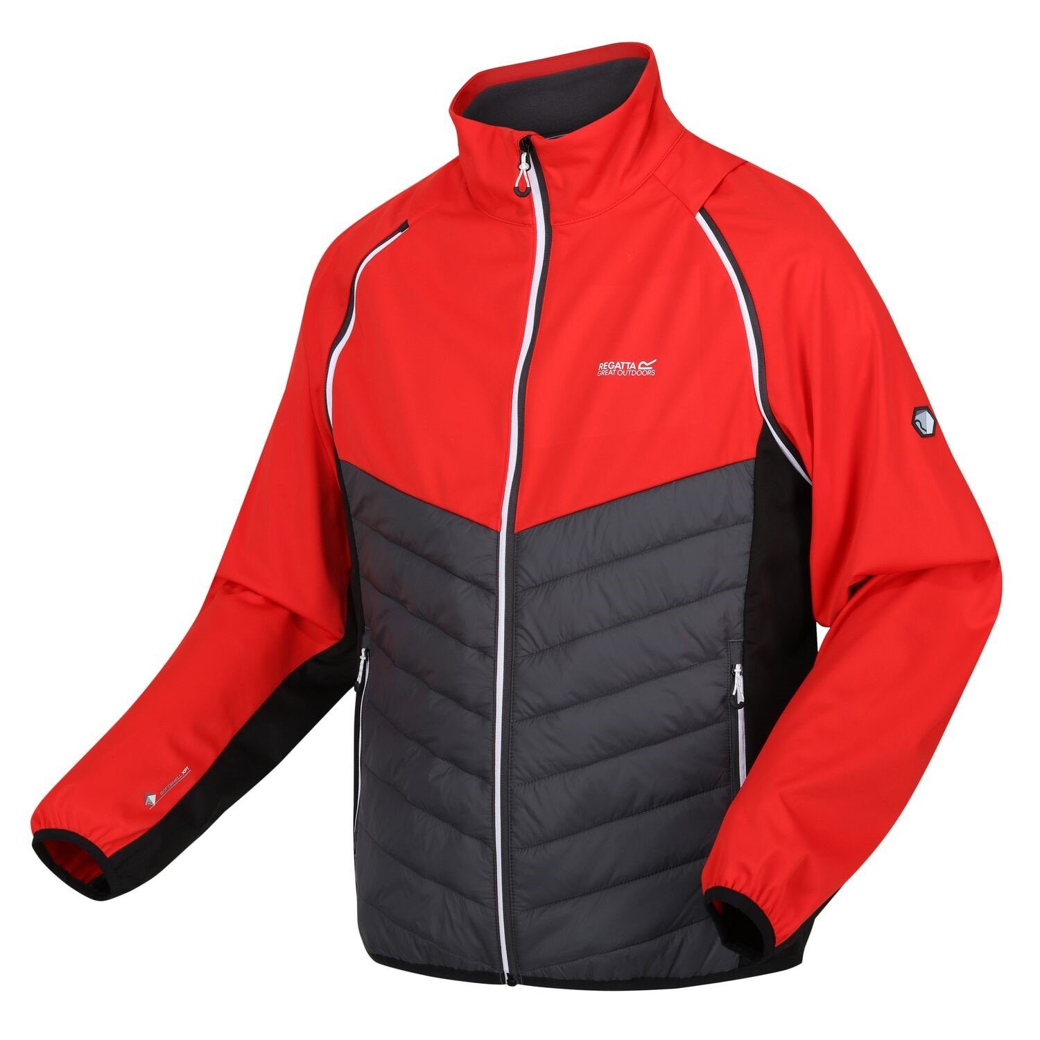 Regatta Funktionsjacke Regatta Steren Ärmeln Softshelljacke für mit Hybrid abnehmbaren Herren Rot