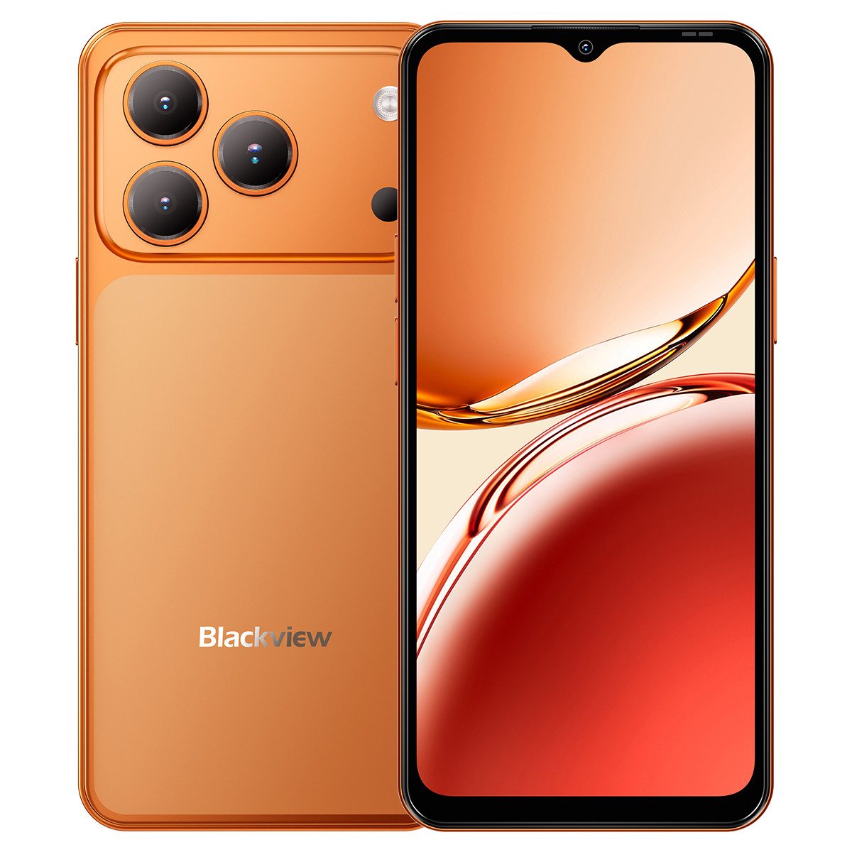blackview Smartphone ohne Vertrag,16GB +128GB, 5000mAh Akku,Android 16, Dual SIM Smartphone (6,56" HD+ Display, Face ID, KI-Smartphone mit Doke AI 2.0, IP54)