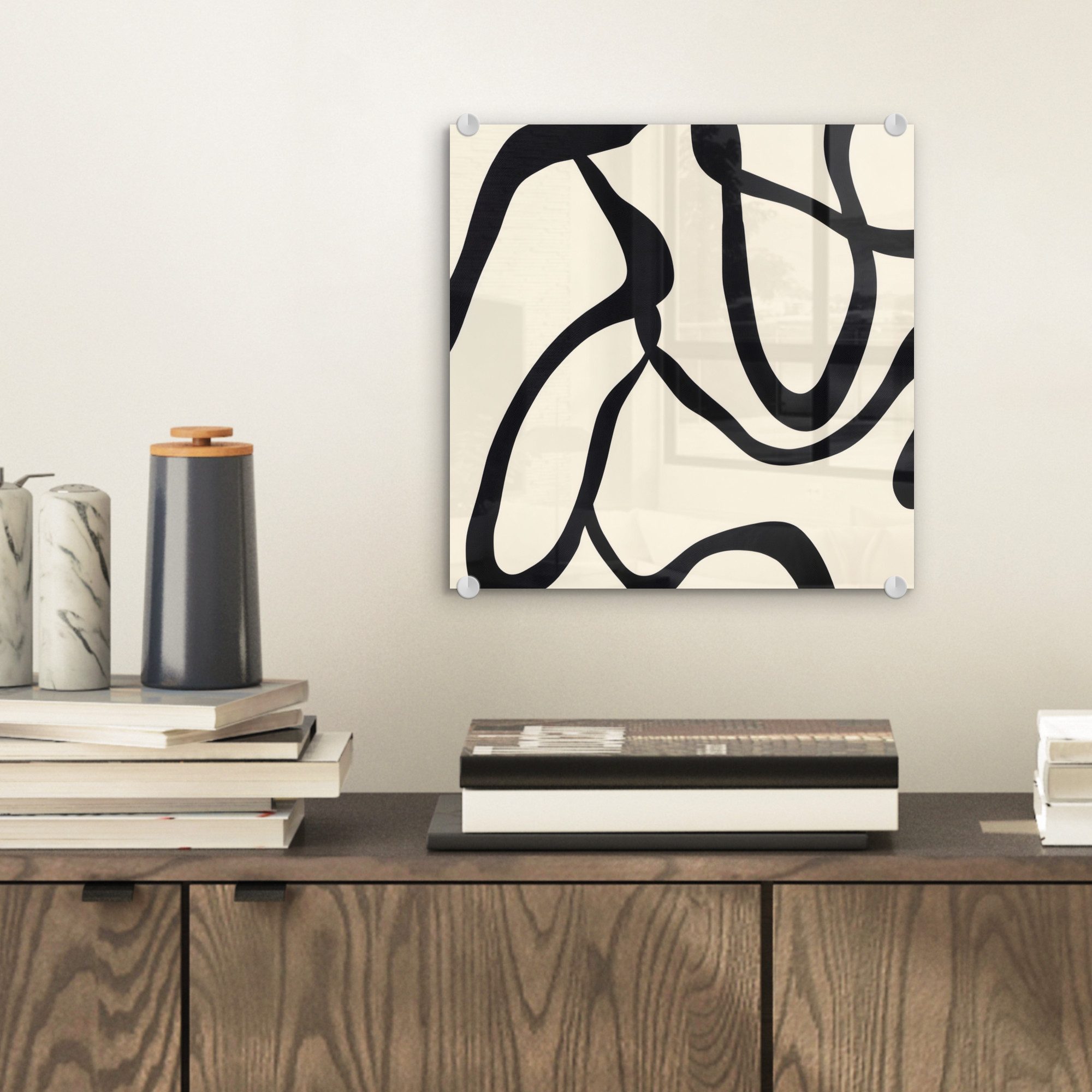 MuchoWow Acrylglasbild Abstrakt - Linien - günstig online kaufen