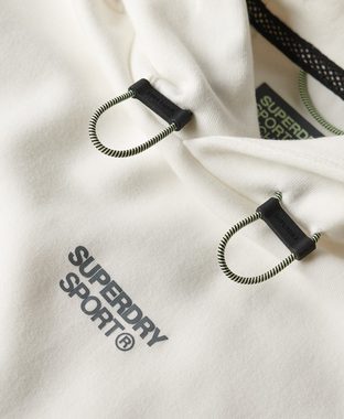 Superdry Sweater SPORT TECH LOGO LOOSE HOOD New Chalk White