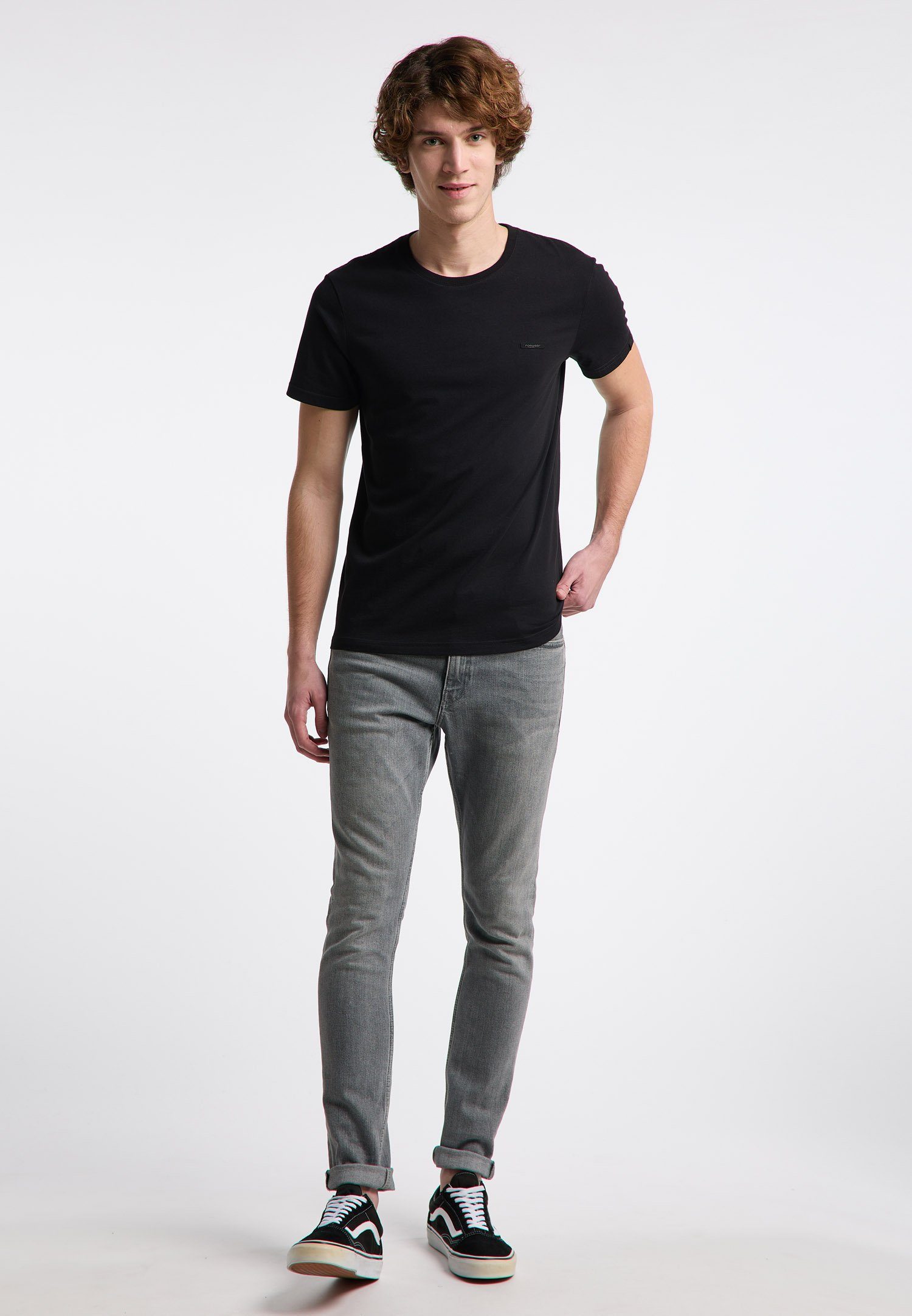Ragwear T-Shirt NEDIE Nachhaltige & Vegane Mode BLACK