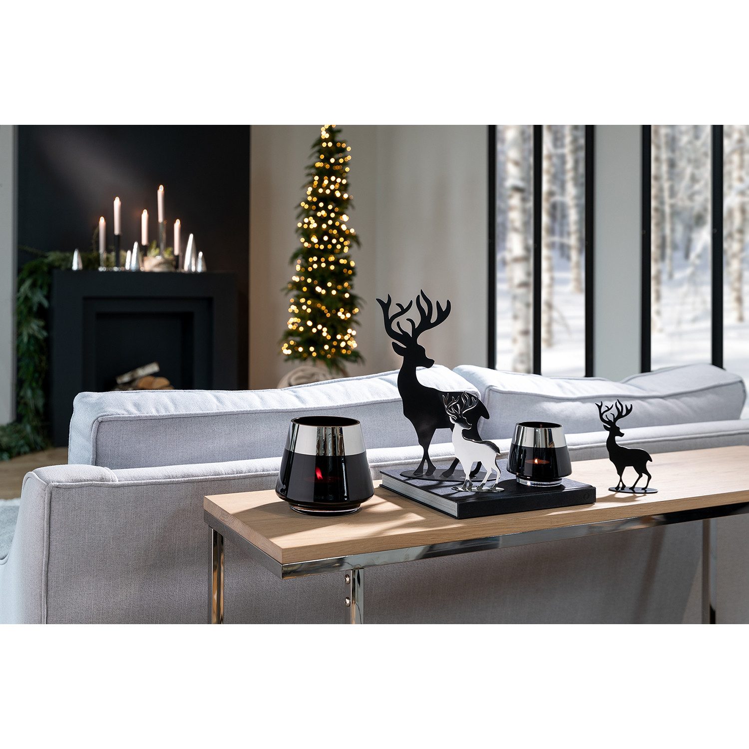 Fink Dekofigur JASPER Figur - H.20cm - schwarz - Eisen - Wohnaccessoire - W günstig online kaufen