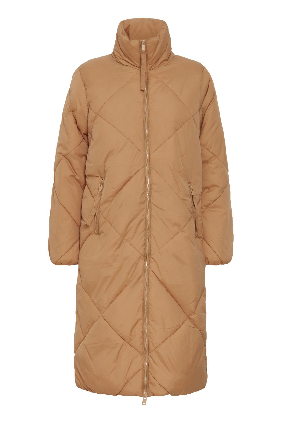 Lange Jacke Puffer 2 b.young in Mantel Stepp Braun 6283 Winter COAT Winterjacke BYBOMINA