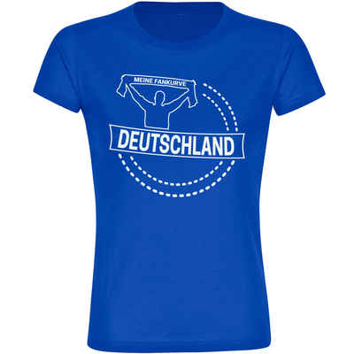 multifanshop T-Shirt Damen Deutschland - Meine Fankurve - Frauen
