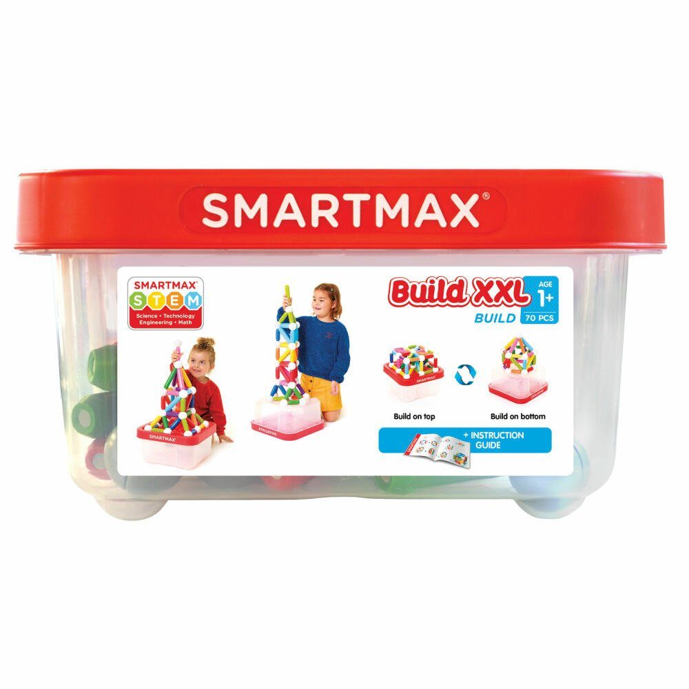 Smart Games Magnetspielbausteine SmartMax Build XXL, (70 St)