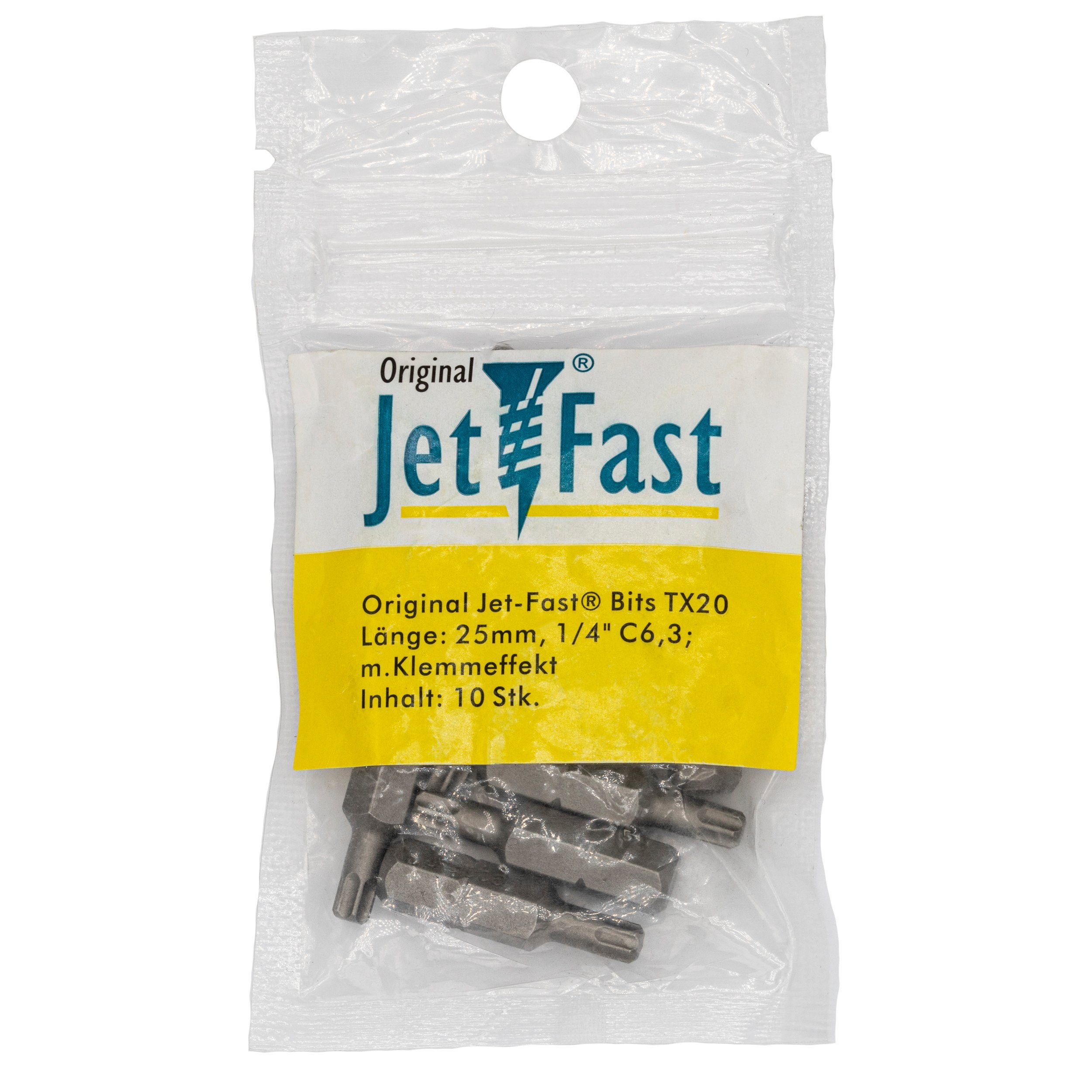 Jet-Fast Torx-Bit Jet-Fast Bits TX20, 10 Stück, 10-St.