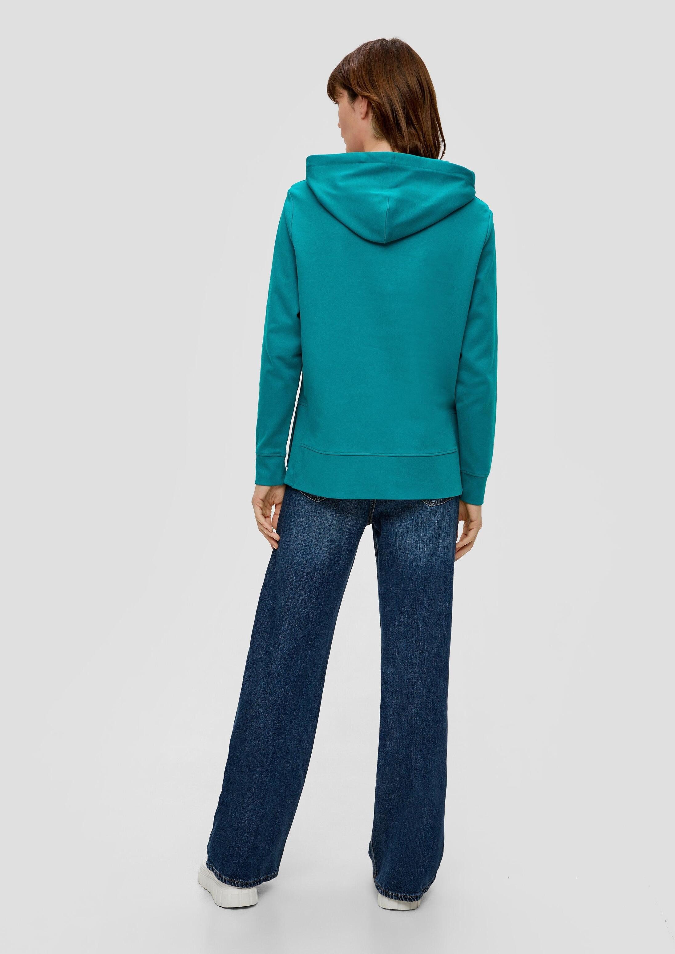 s.Oliver Sweatshirt Sweatshirt Weiches Sweatshirt mit Kapuze