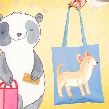 Mr. & Mrs. Panda Tragetasche Chihuahua Lebensretter - Sky Blue - Geschenk, Tierfreund, Beutel, Wel (1-tlg), Design-Highlight