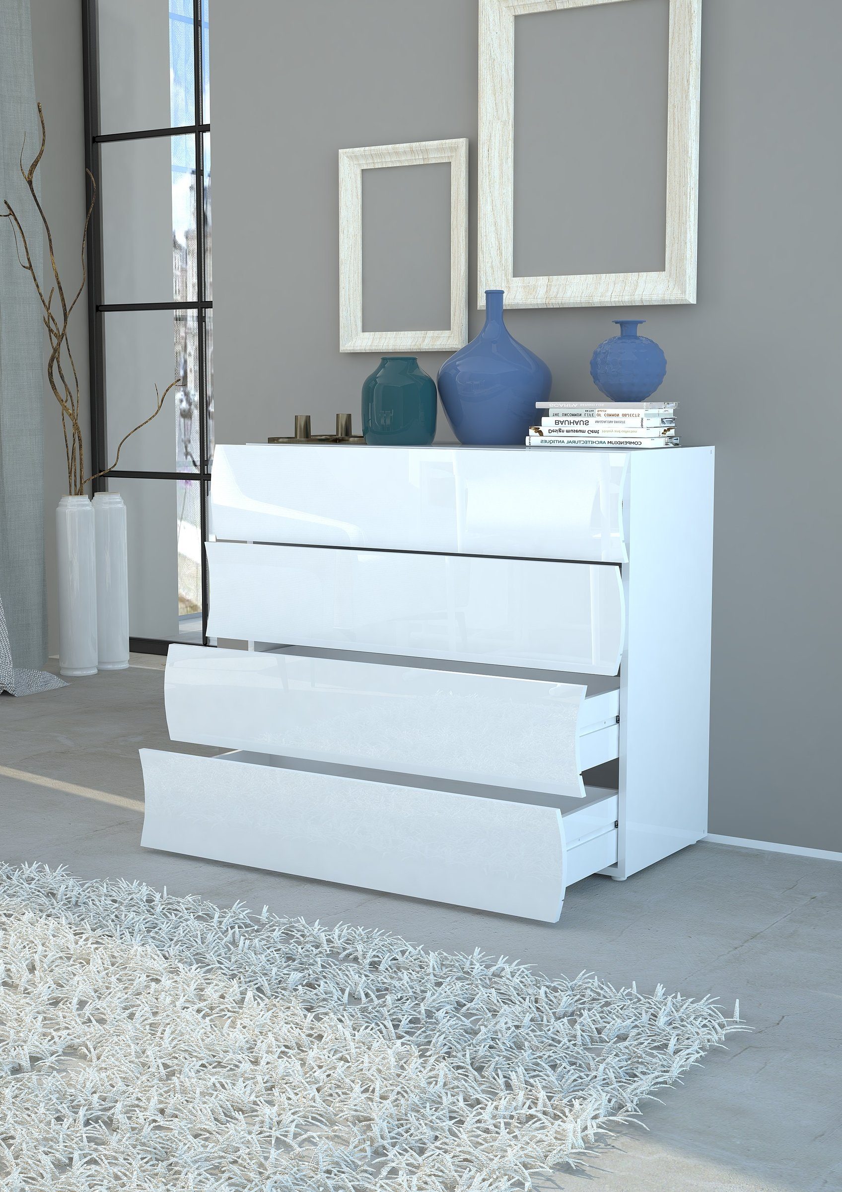 möbelando Kommode Onda, 98 x 81.5 x 40 cm (B/H/T)