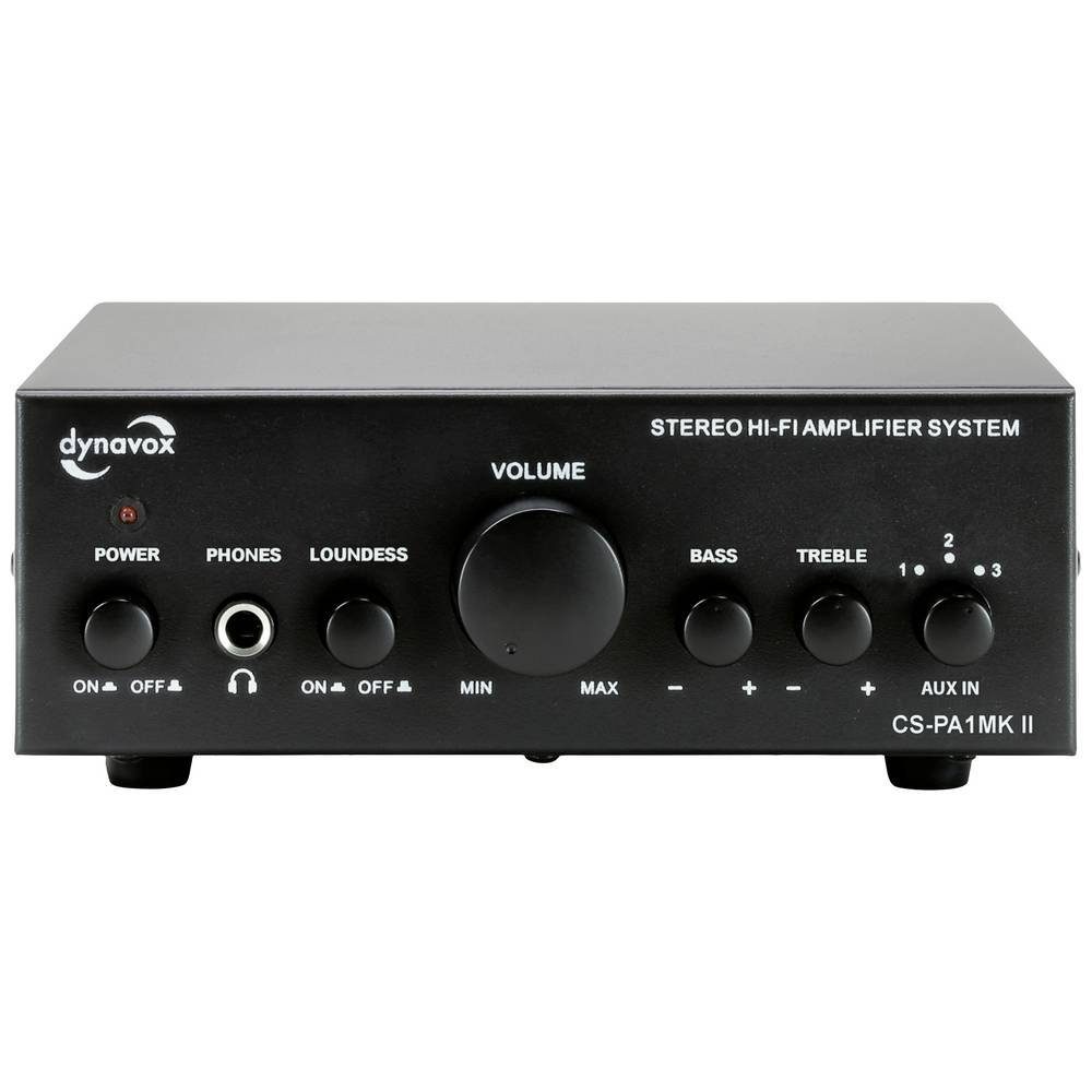 Dynavox CS-PA1 MK II Mini Stereo-Verstärker, Klangregelung für Bass 207740 Audioverstärker