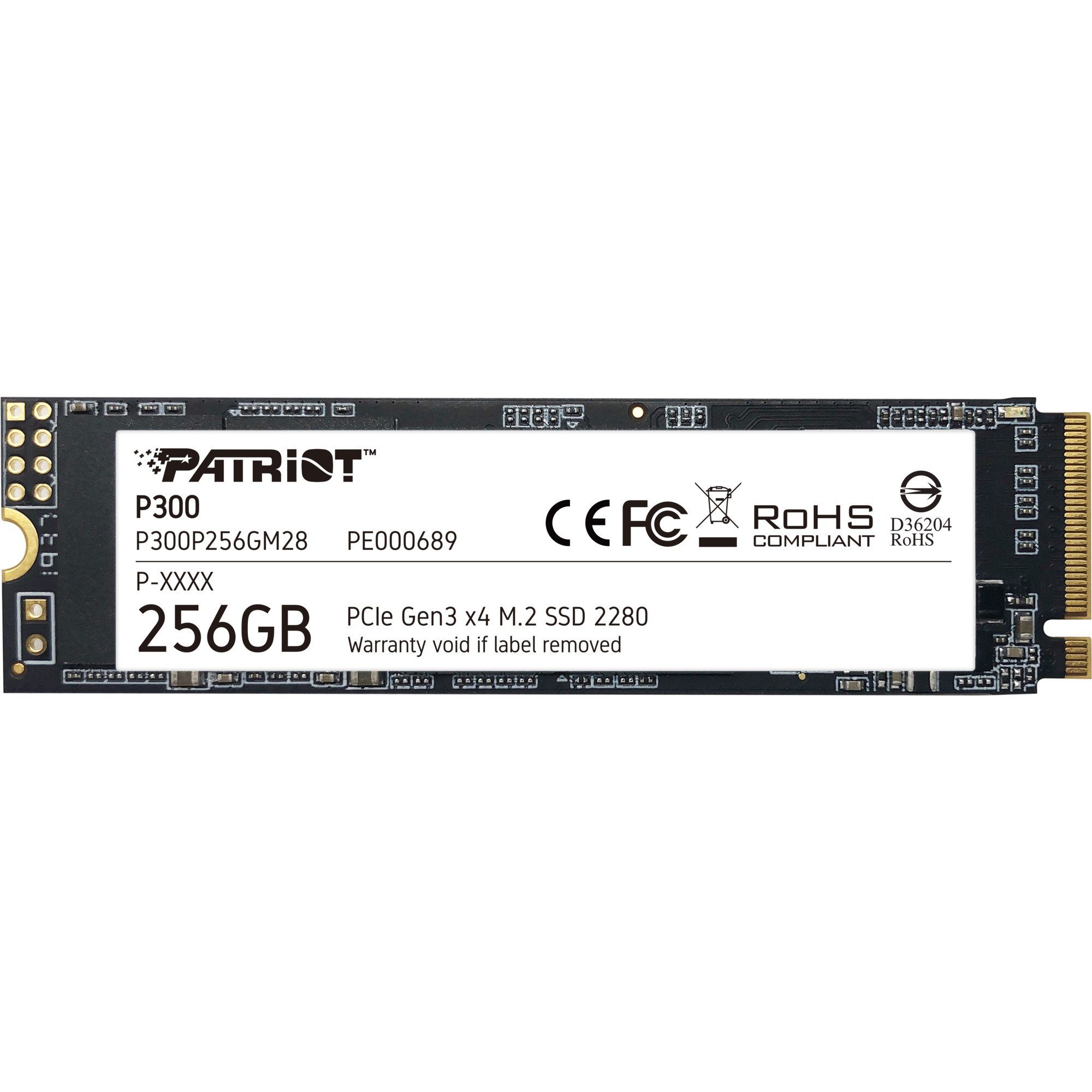 Patriot Patriot P300 256 GB, SSD, (PCIe 3.0 x4, NVMe 1.3, interne SSD (256 GB)