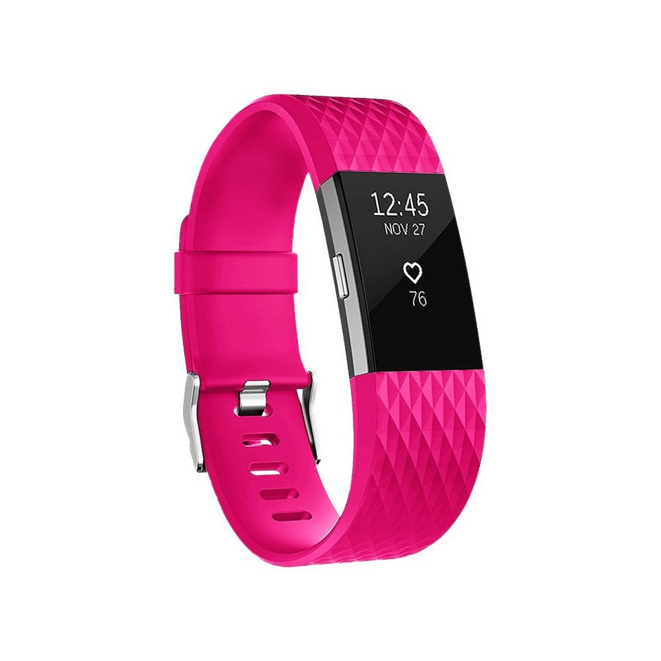 images Pink Fitbit Images wigento fur fitbit charge 2 kunststoff silikon armband fur frauen grosse s pink uhr fitnessband online kaufen otto