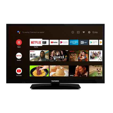 Telefunken XH24AN550MV LCD-LED Fernseher (60 cm/24 Zoll, HD-ready, Android TV, 12 Volt Anschluss, Triple-Tuner, Bluetooth, HDR10, Google Play Store)