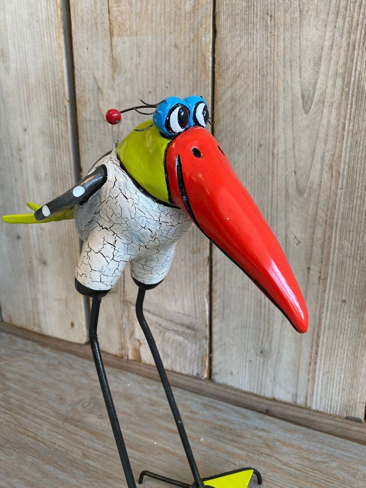 Annimuck Dekofigur Trend Fantail Bird Brian Art (1 Unikat St) Jelly 40cm handbemalt Kunstobjekt