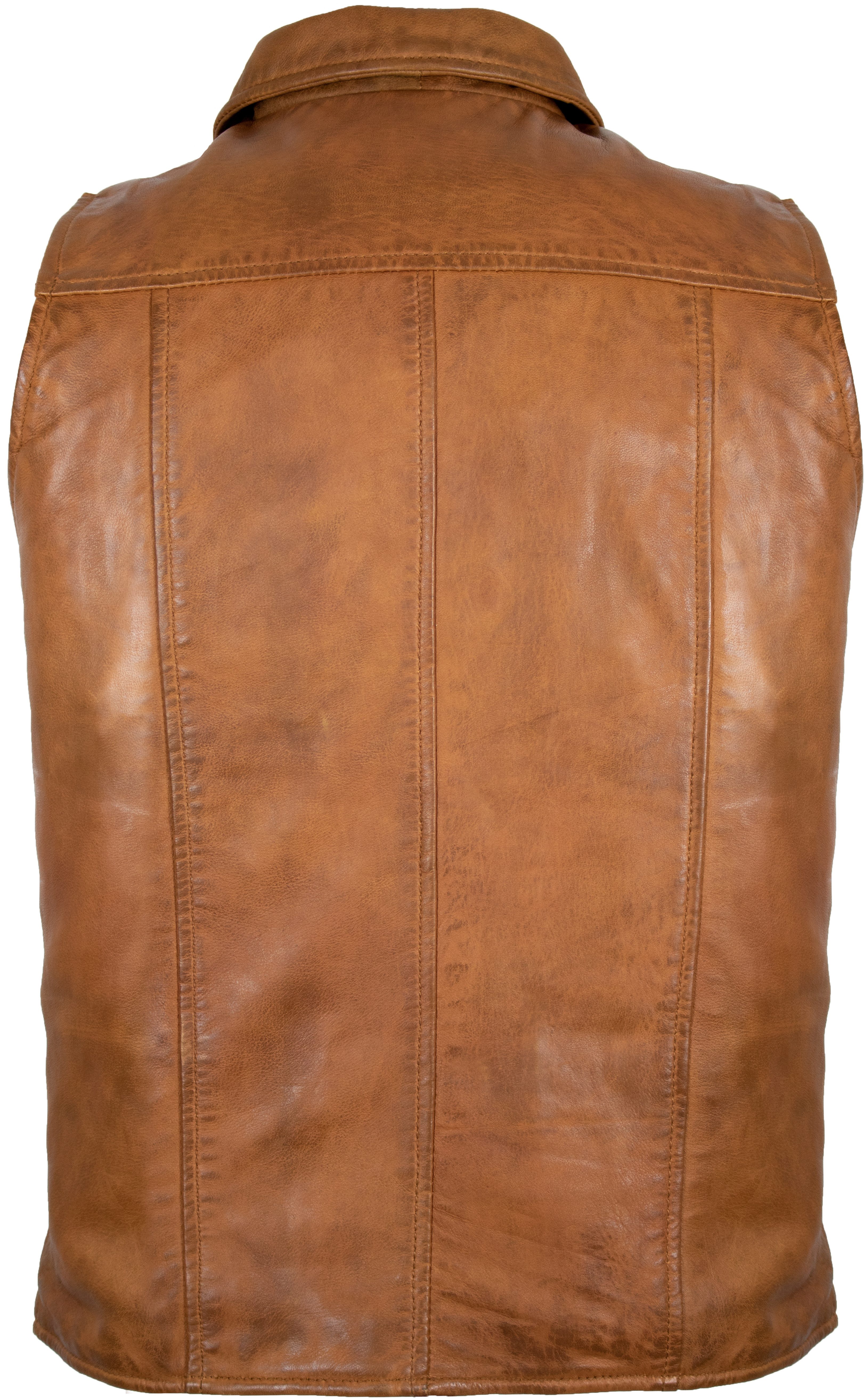 MDM Lederweste Herren Freizeit Lederweste aus echtem Lamm Nappa Leder günstig online kaufen