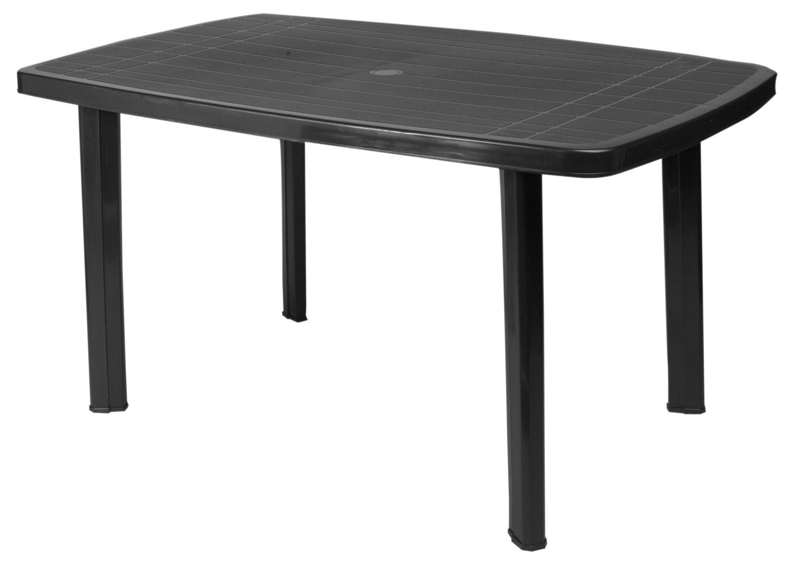 Progarden Gartentisch Esstisch Bistrotisch Terrassentisch Balkontisch 140x90cm Schwarz (1-St), UV-Beständig, Robust, Wetterfest, Made in Italy, Hochwertig