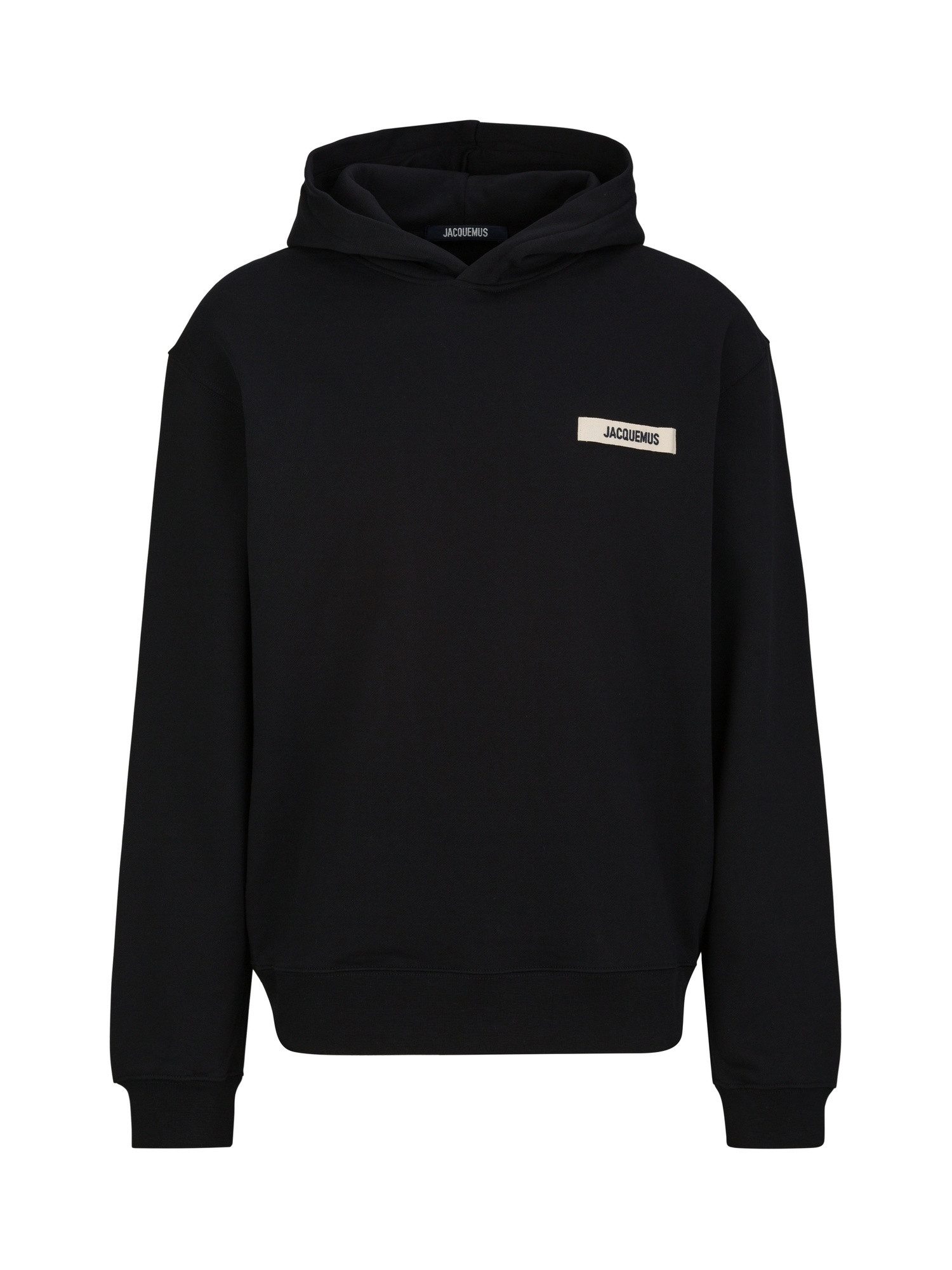 JACQUEMUS Hoodie Hoodie Grosgrain Logo für Herren aus Baumwolle, mit Kapuze und Badge