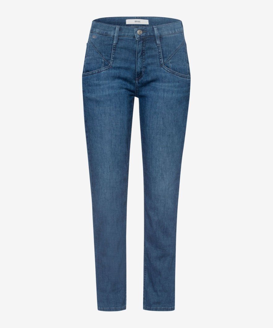 Brax 5-Pocket-Jeans Style MERRIT S, Boyfriend-Jeans leichter Denimqualität in