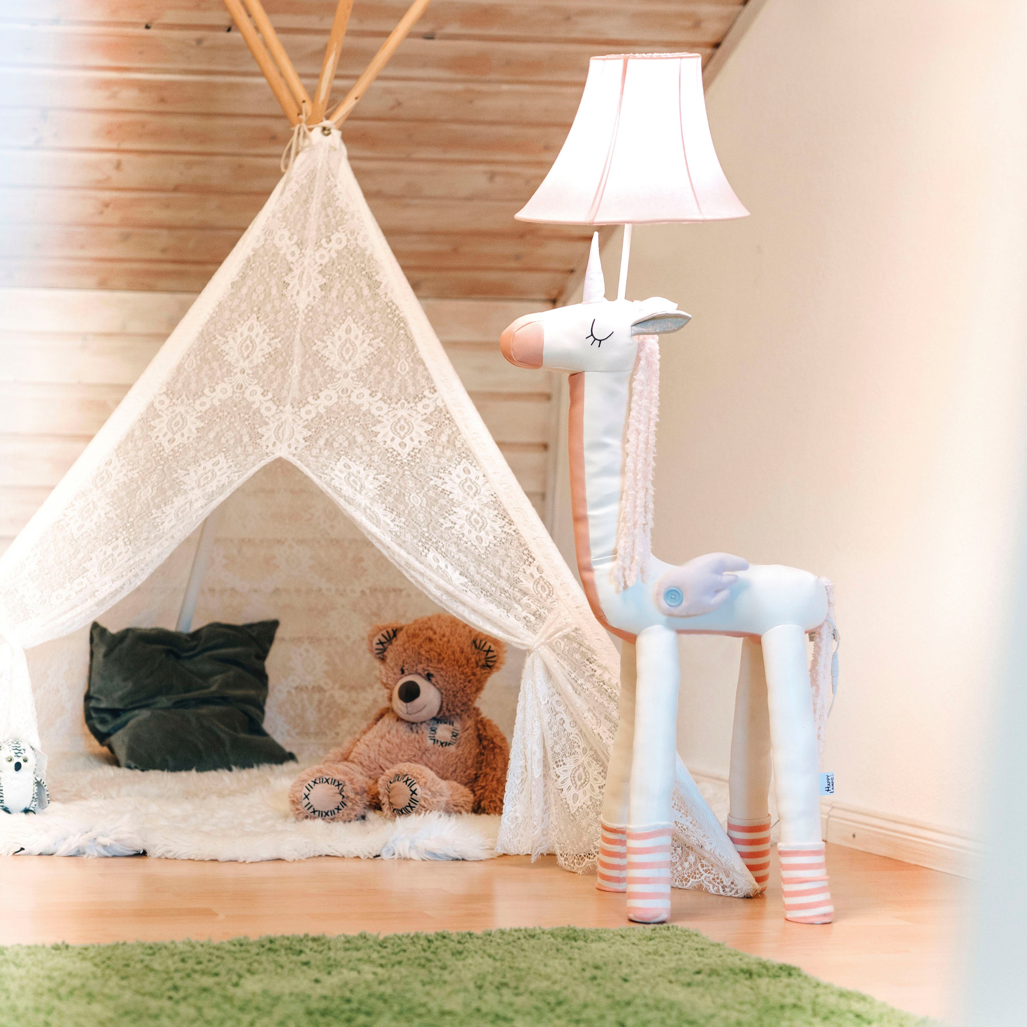 Happy Lamps for smiling eyes LED Stehlampe Bonita das Einhorn, LED fest integriert, Neutralweiß, Hochwertig, Einzigartig