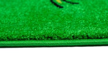 Kinderteppich Kinderteppich Dinosaurier Kinderzimmerteppich Dschungel Vulkan in grün, Teppich-Traum, rechteckig, Höhe: 13 mm