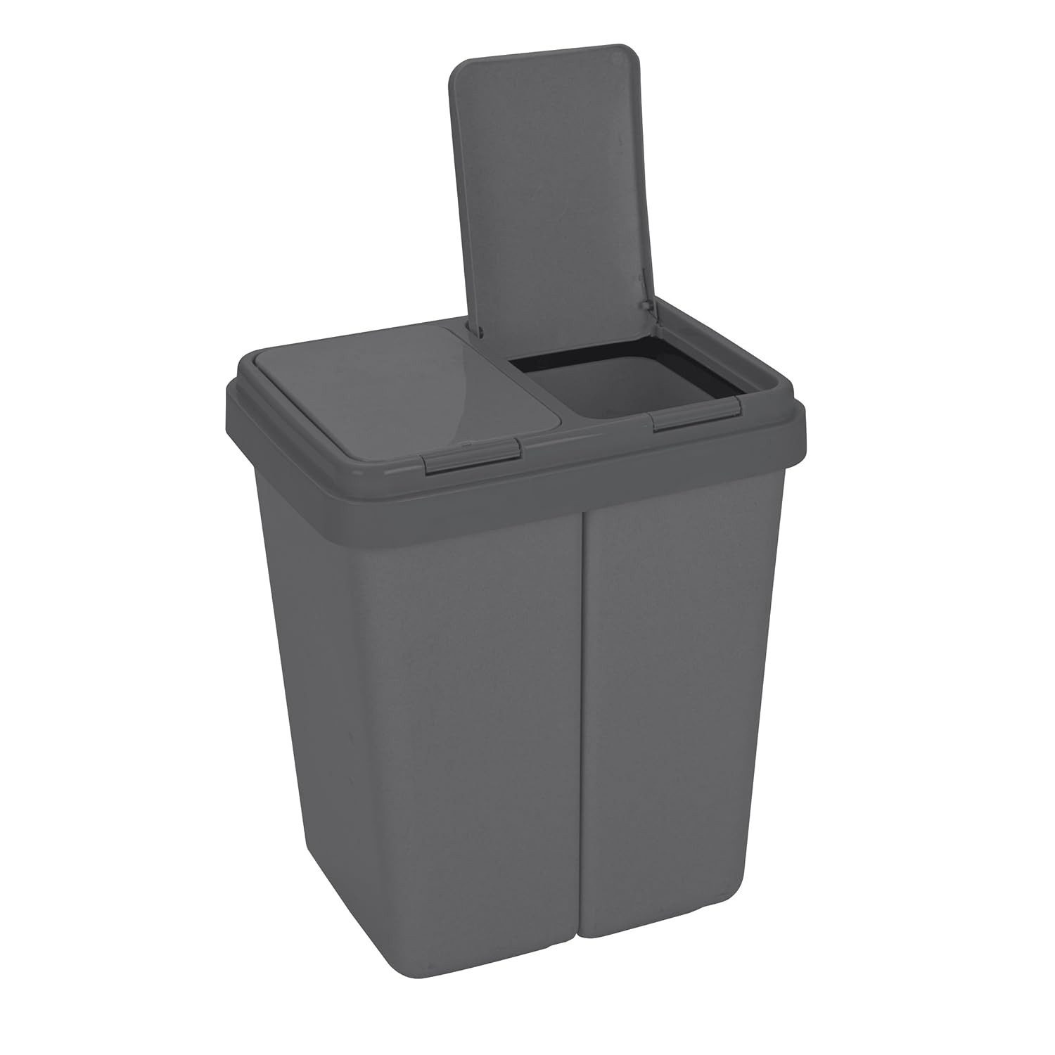 Ribelli Mülltrennsystem ZwEimer Müllbehälter 2x25L, Mülleimer Abfalleimer Küche