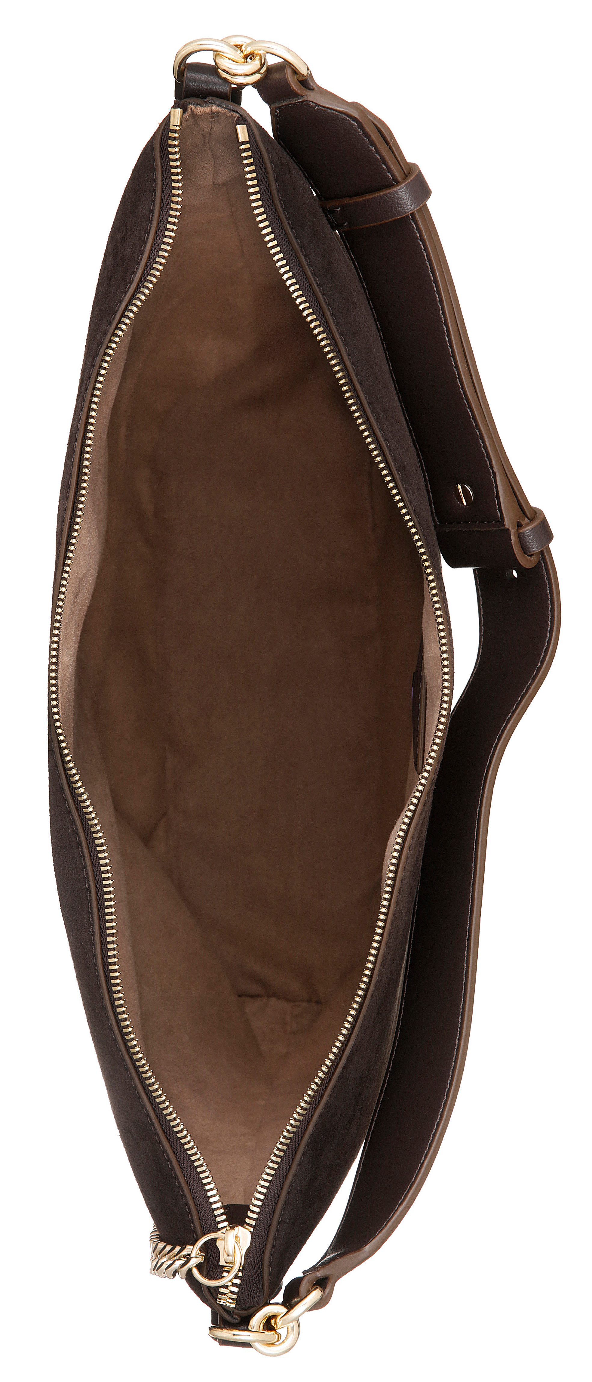 BOSS Schultertasche, Hobo Bag, Shopper, Beuteltasche mit Zierkette