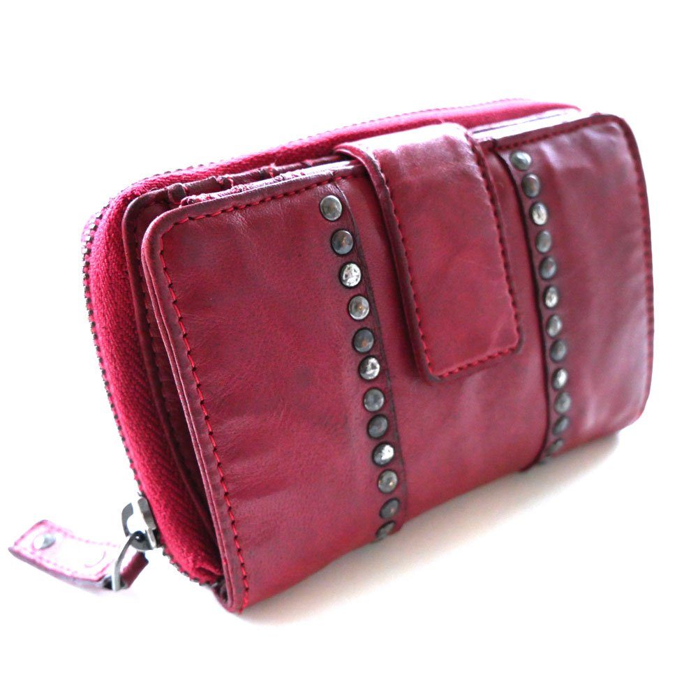 JOCKEY CLUB Geldbörse MAKAWAO, 12 Kartenfächer, zweigeteiltes Münzenfach, USED-OPTIK, Echtleder