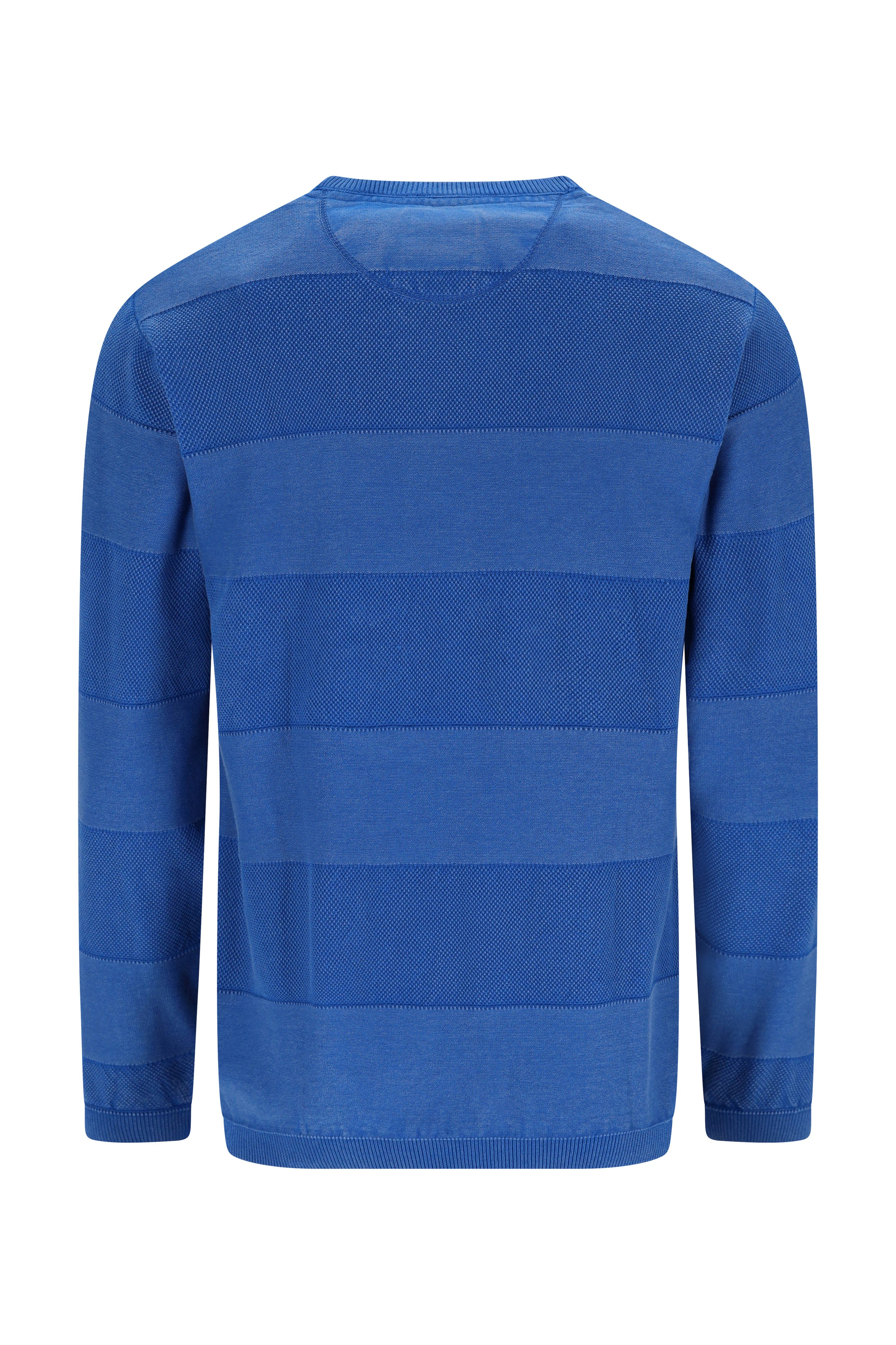 Hajo Rundhalspullover Washer-Pullover in Strukturmix günstig online kaufen